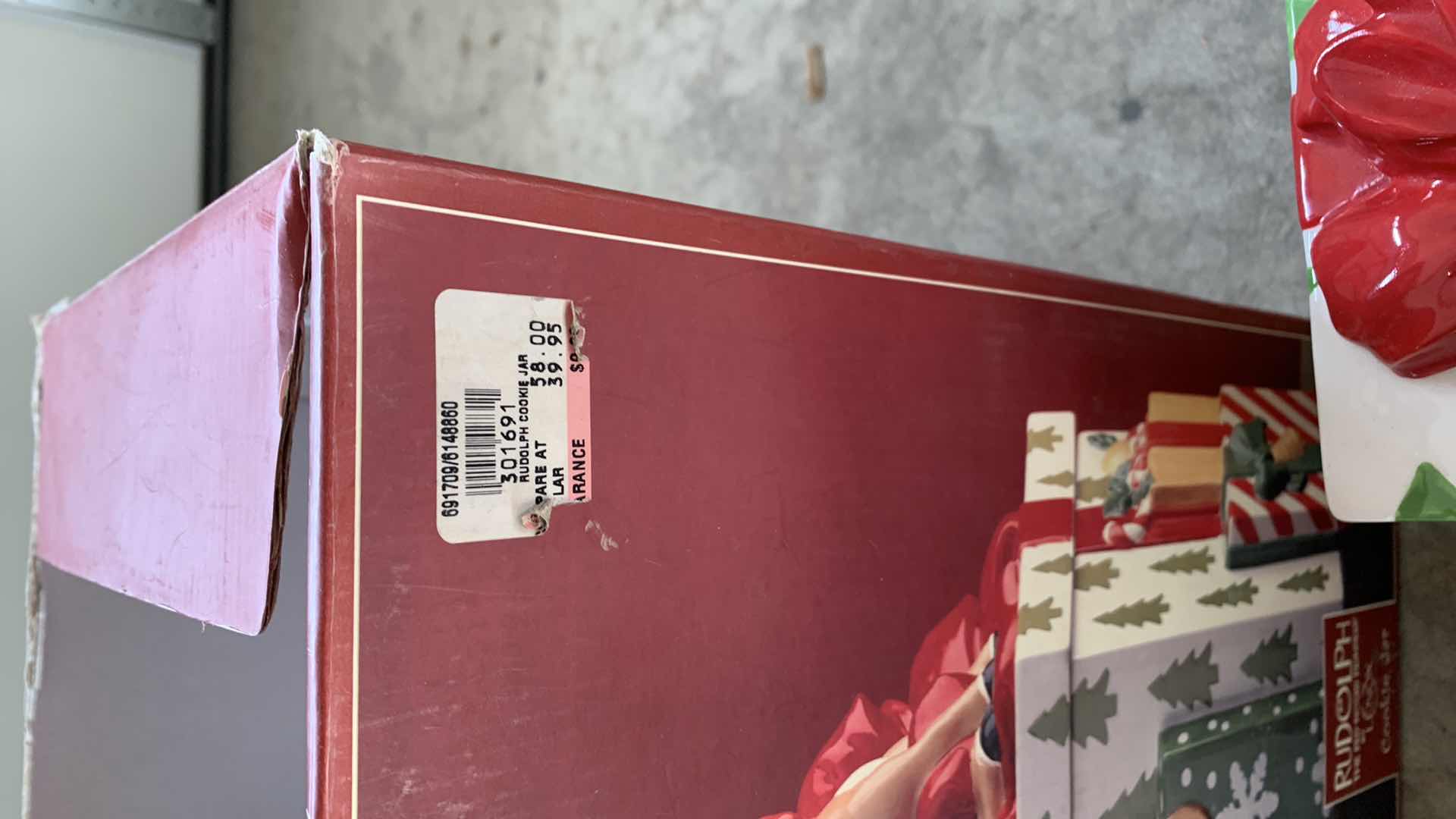 Photo 1 of $59 LENOX RUDOLF YHE RED NOSED REINDEER COOKIE JAR