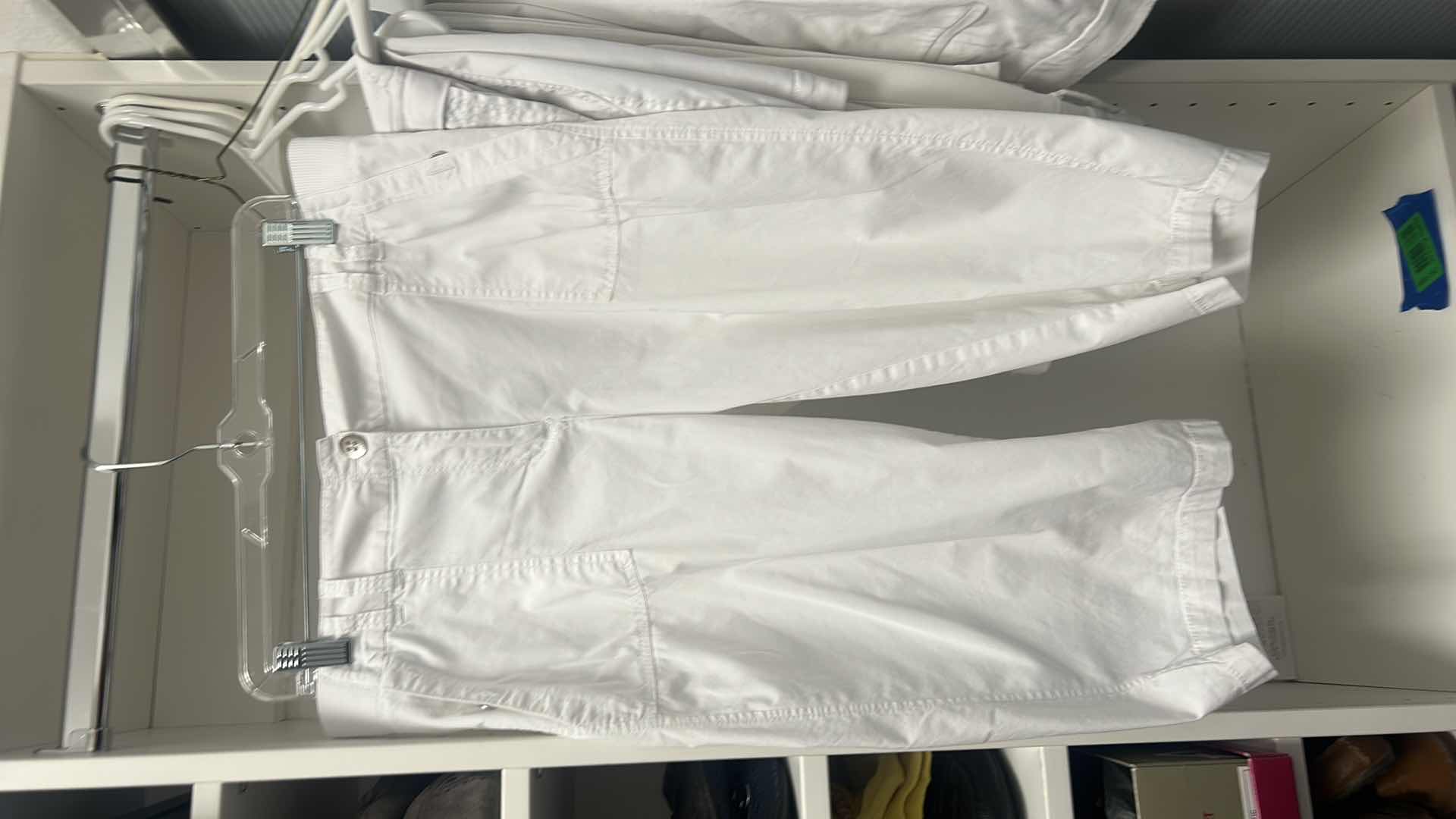 Photo 1 of 5 PAIRS LADIES WHITE PANTS AND SHORTS, CHICOS SIZE 0