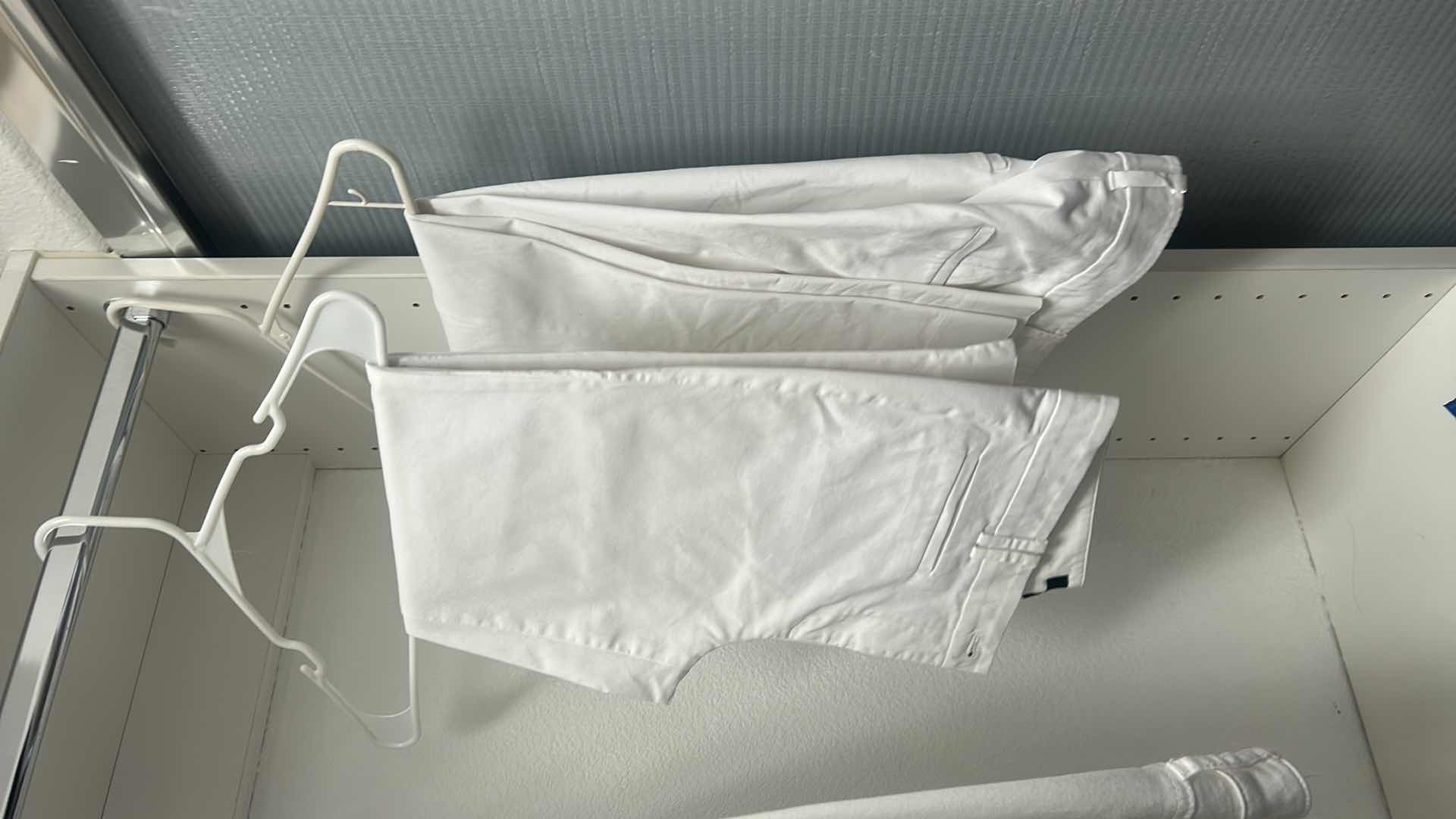 Photo 1 of 5 PAIRS LADIES WHITE PANTS AND SHORTS, CHICOS SIZE 0