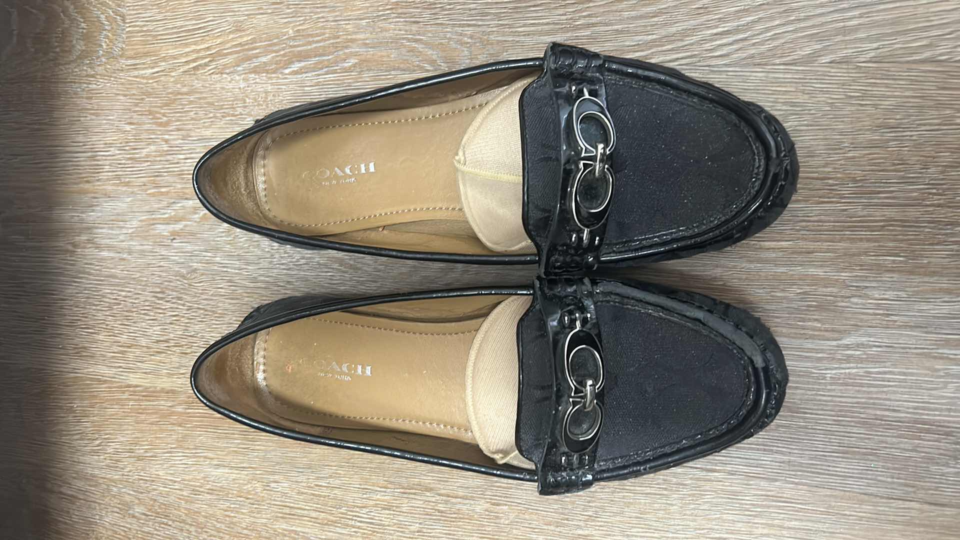 Photo 1 of 2 PAIRS WOMENS COACH SLIP ON SHOES - SIZE 7.5M