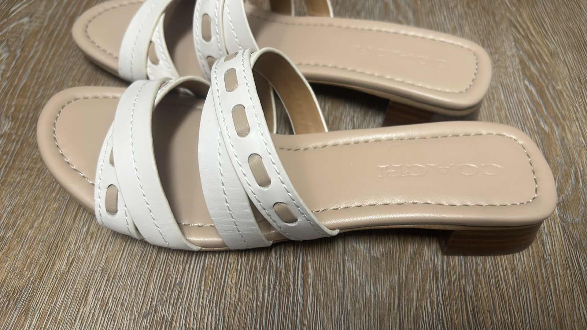 Photo 1 of COACH ARIANA MAT CALF/SOFT CHALK/BEECHWOOD SLIP ON SHOE SIZE 7.5