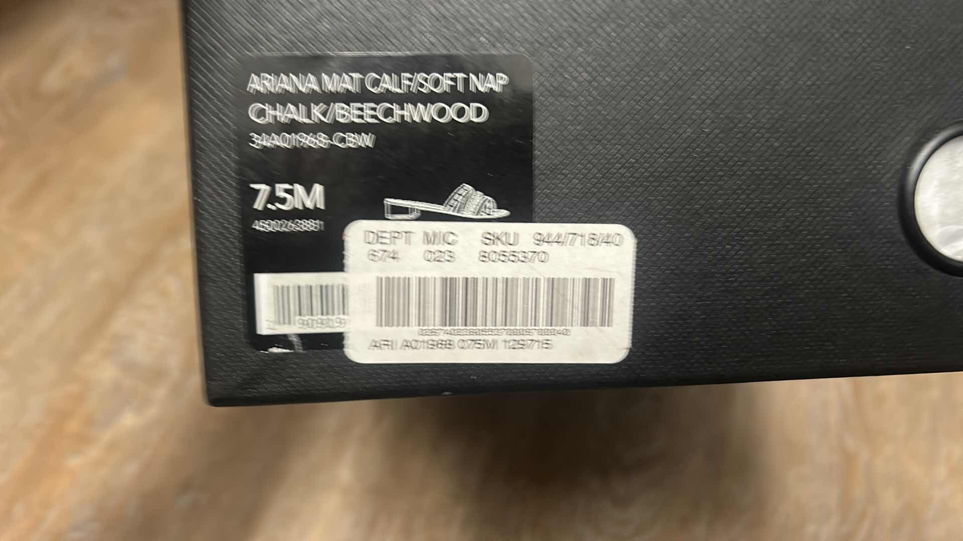 Photo 1 of COACH ARIANA MAT CALF/SOFT CHALK/BEECHWOOD SLIP ON SHOE SIZE 7.5