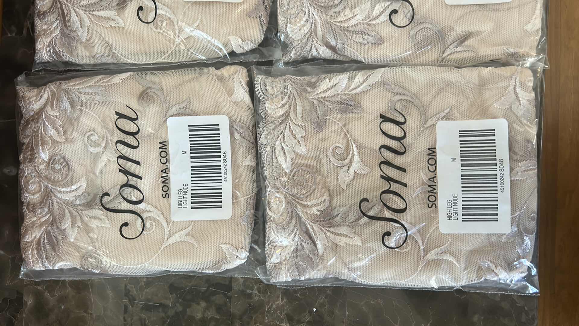 Photo 1 of 5 PAIRS NEW SOMA LACE UNDERWEAR SIZE M