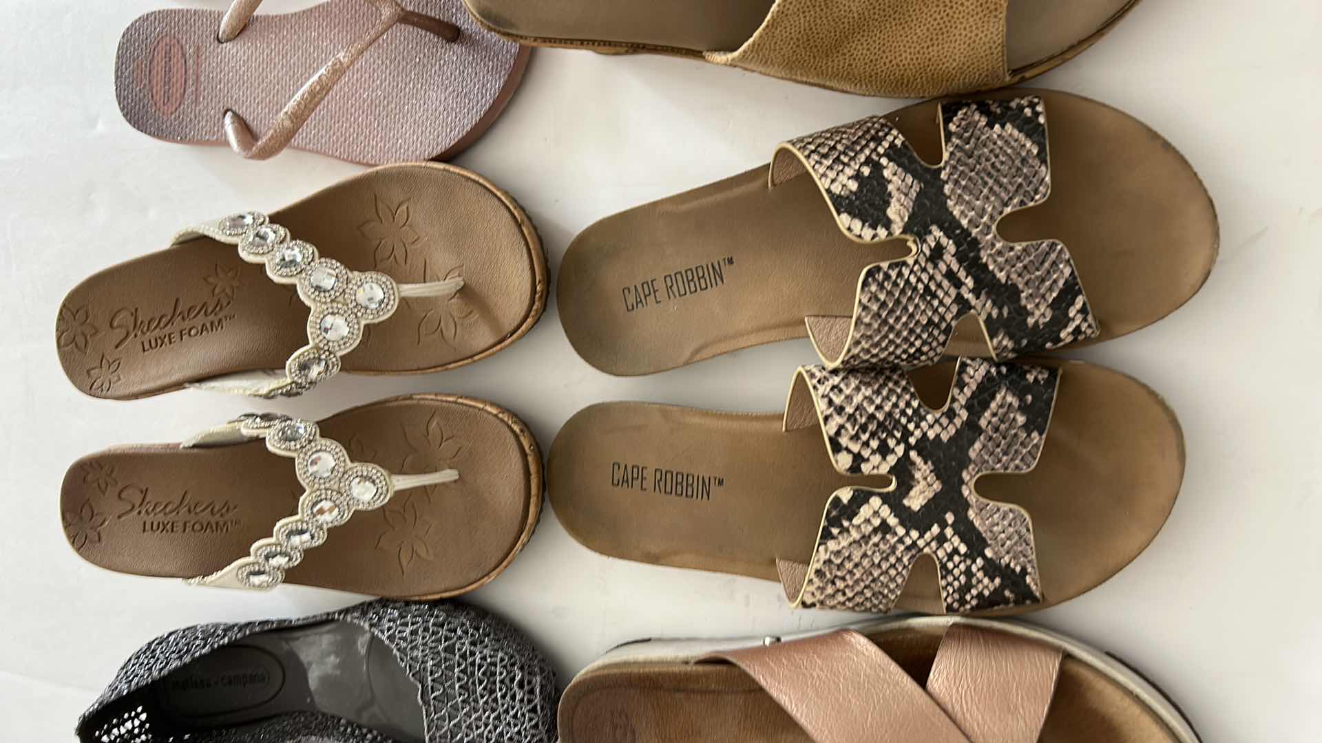 Photo 1 of 8 PAIRS WOMENS SANDALS SIZE 6.5