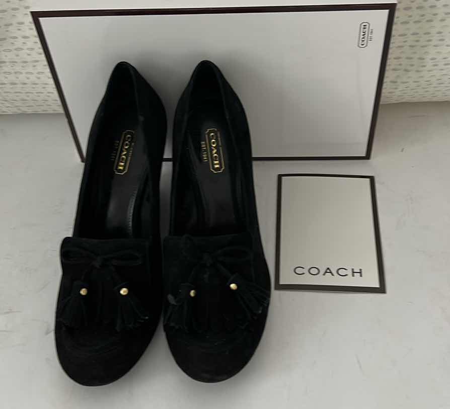 Photo 1 of COACH TERRI KIDSUEDE BLACK 7.5