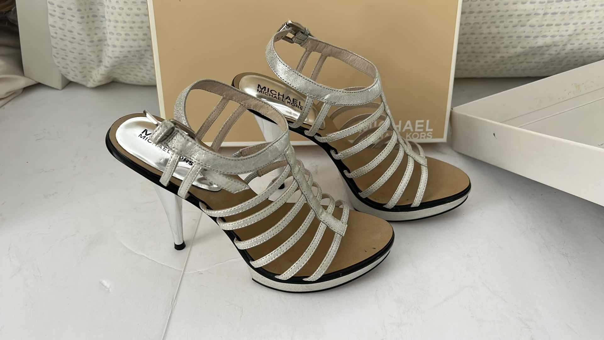 Photo 1 of 2 PAIR WOMENS SHOES MICHAEL KORS SIZE 7 AND ANN TAYLOR SIZE 6.5