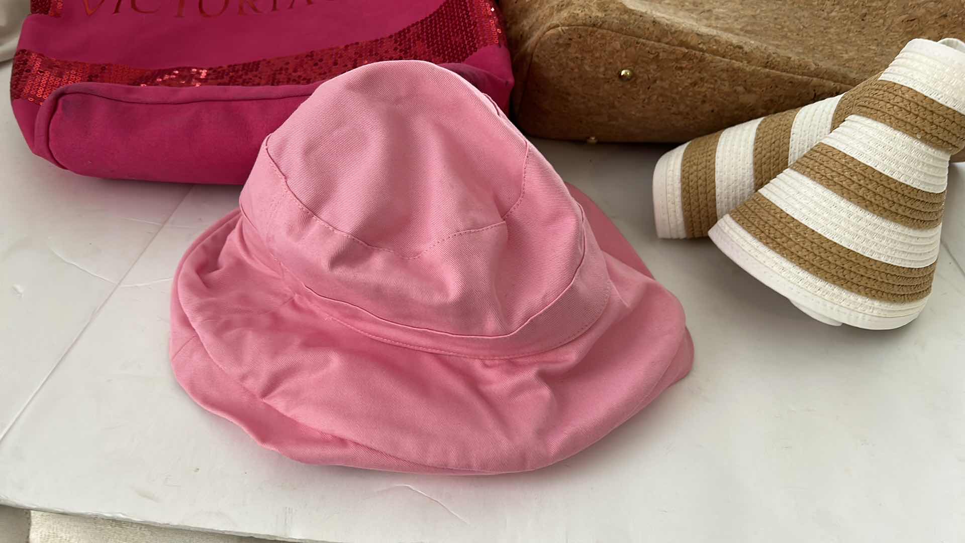 Photo 1 of 2 BEACH TOTES, 2 SUN HATS, 2 PHONE CASES