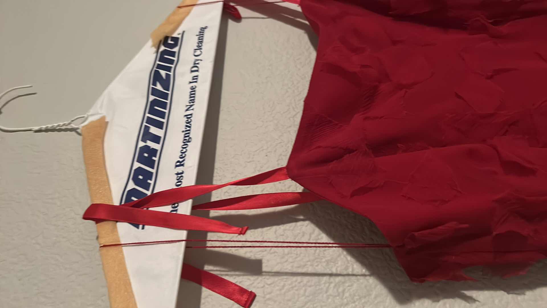 Photo 1 of ANNE KLEIN RED FORMAL LONG DRESS SIZE 4