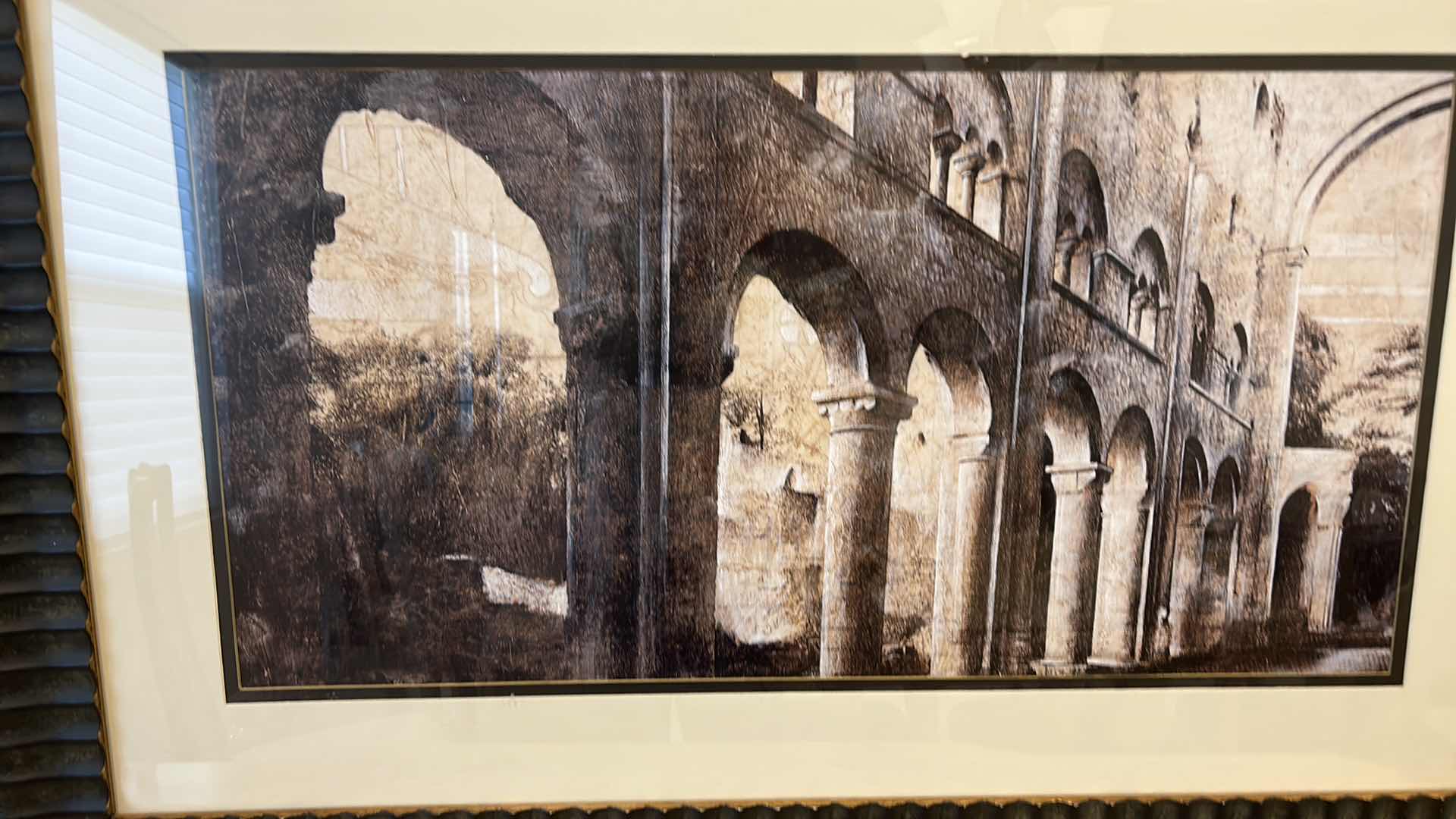 Photo 1 of WALL DECOR - ITALIAN ARCHITECTURE FRAMED ARTWORK 54” x 36