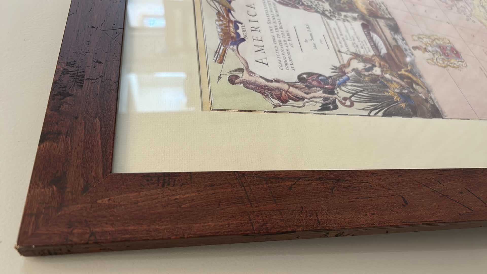 Photo 4 of WALL DECOR - MAP OF NORTH AMERICA FRAMED ARTWORK 30 1/4” x 41 1/4”