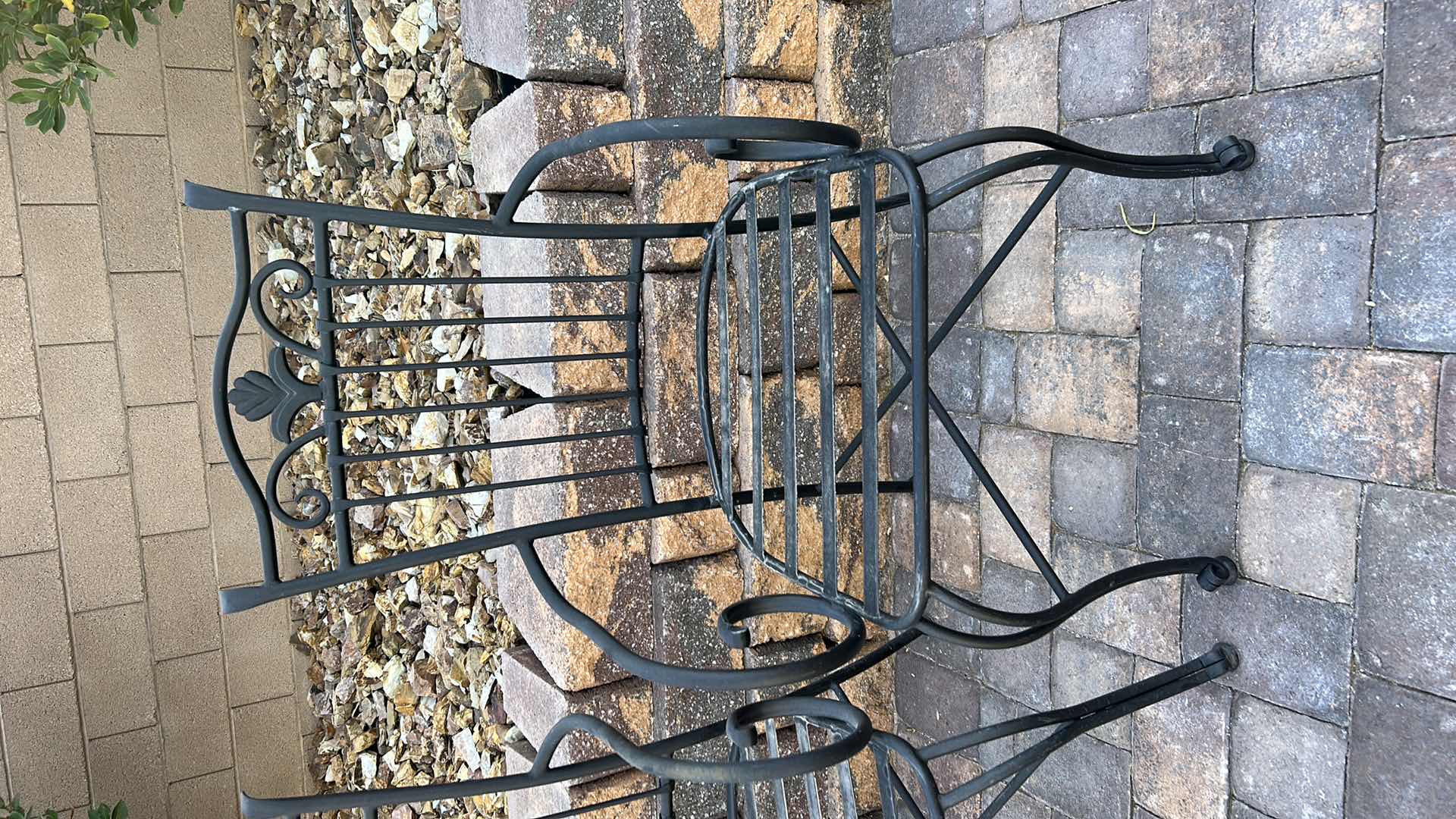 Photo 1 of 2 OUTDOOR METAL PATIO CHAIRS