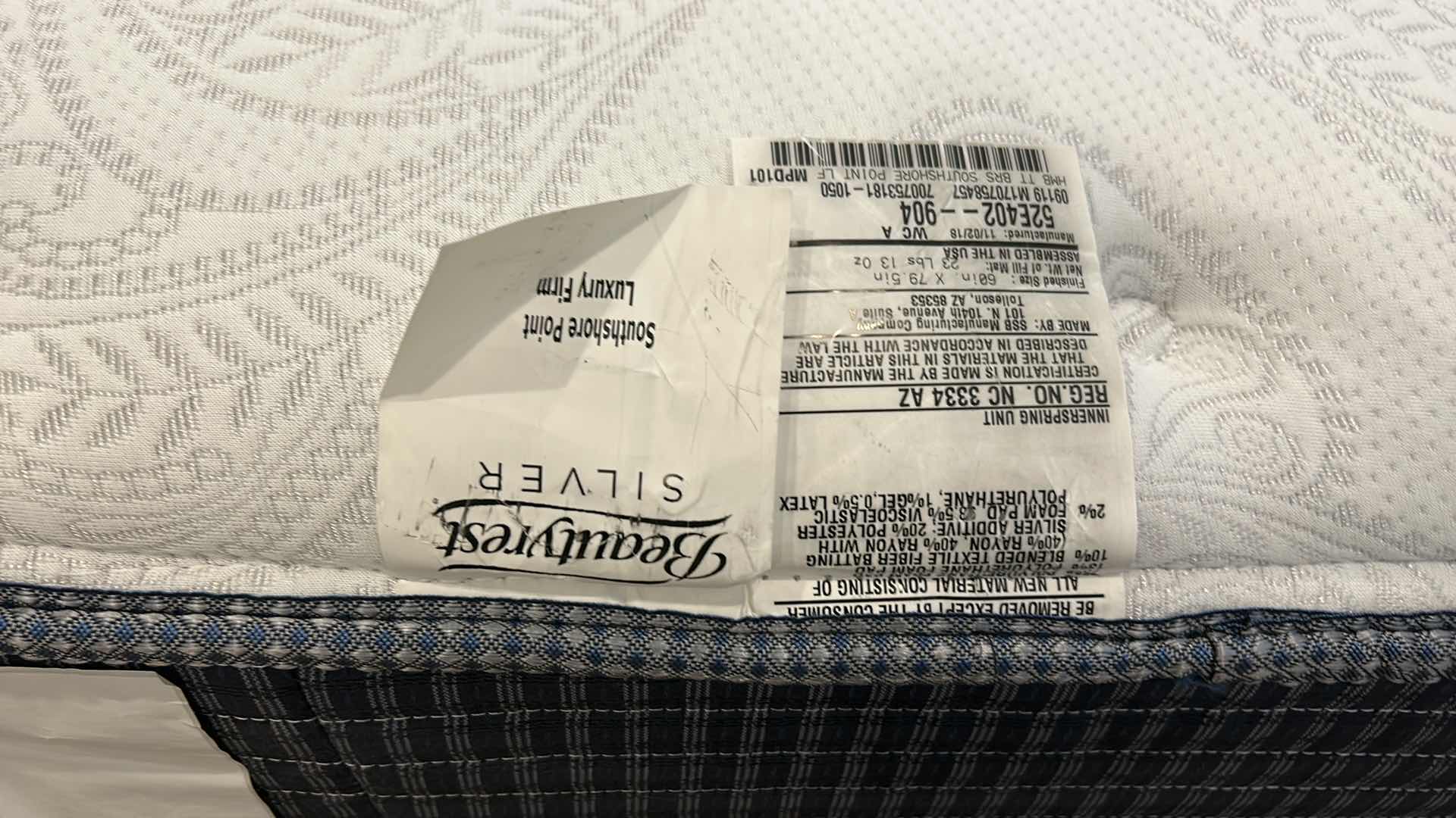 Photo 1 of BEAUTYREST SILVER LUXURY FIRM QUEEN MATTRESS