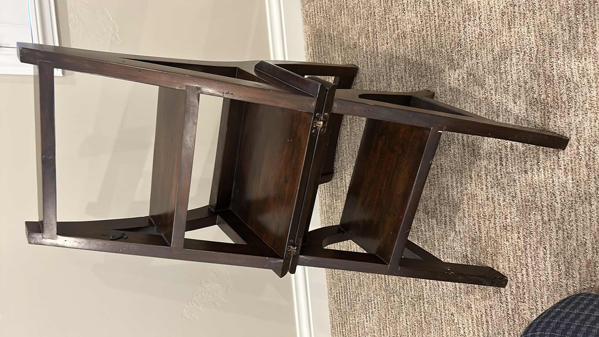 Photo 1 of VINTAGE WOOD CHAIR THAT FOLDS INTO STEPPING STOOL