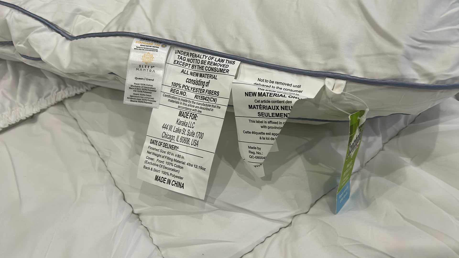 Photo 1 of SLEEP MANTRA QUEEN WATER REPELLENT MATTRESS COVER