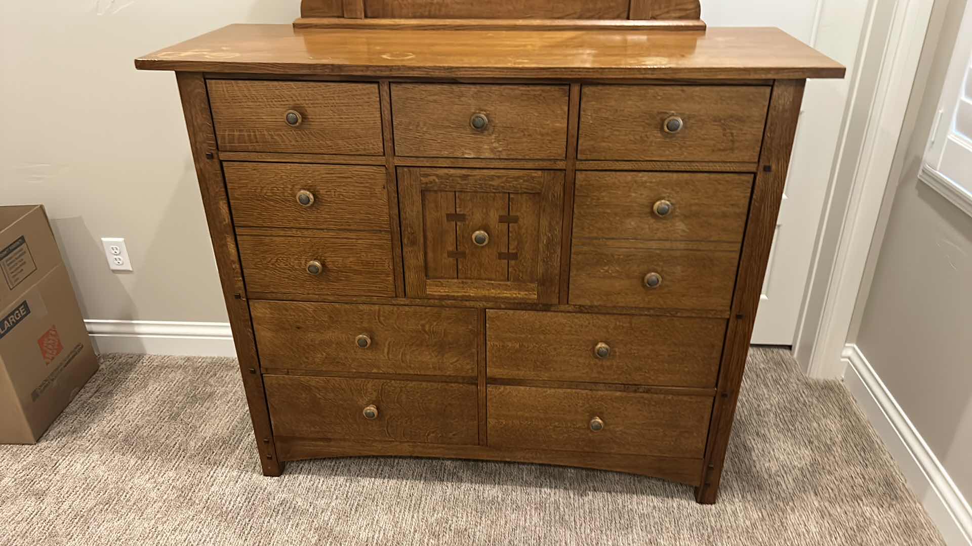 Photo 1 of IMPRESSIONS BY THOMASVILLE CHEST OF DRAWERS WITH MIRROR (water marks) 54 1/2” x 19” x 7’