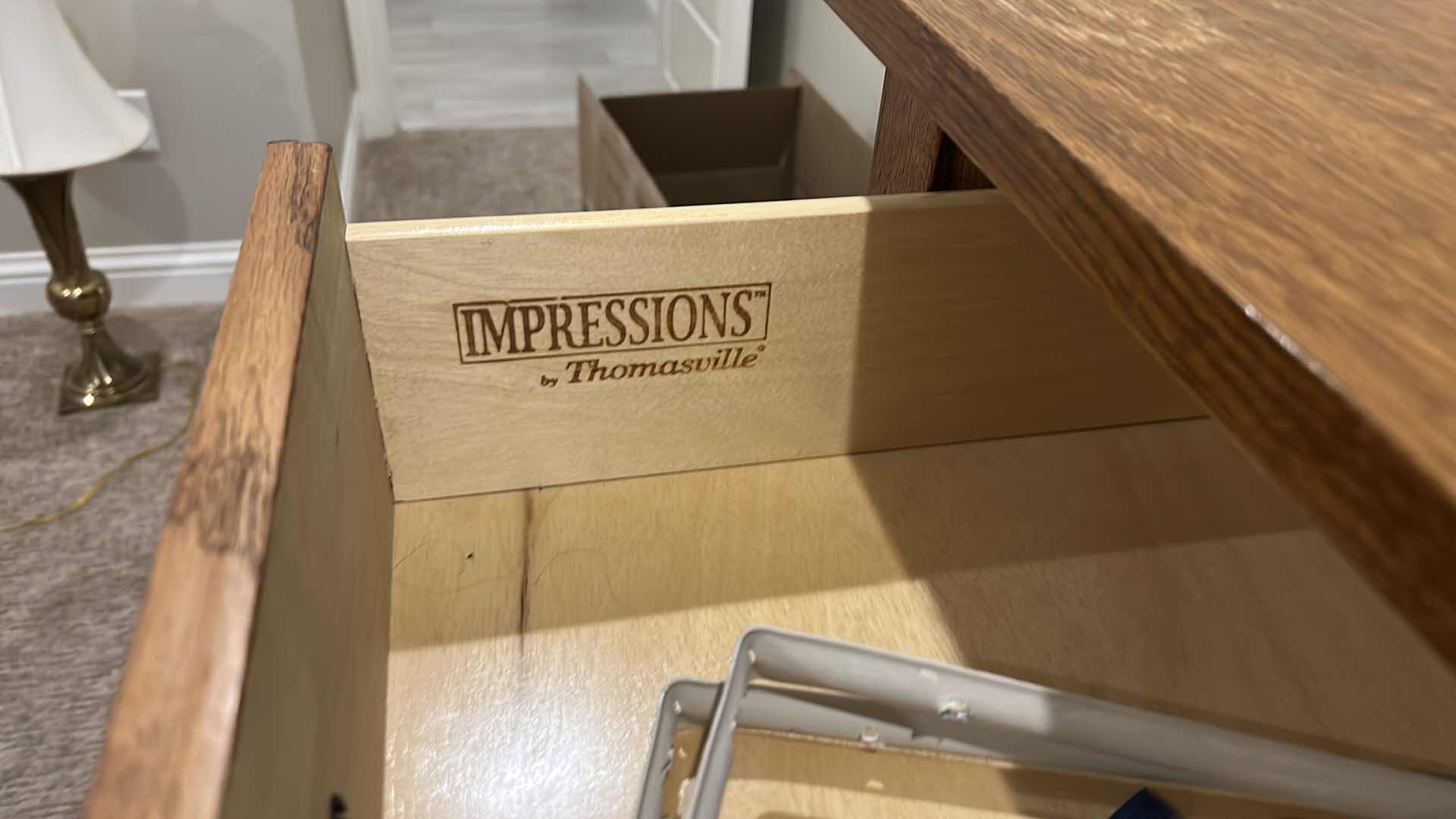 Photo 1 of IMPRESSIONS BY THOMASVILLE CHEST OF DRAWERS WITH MIRROR (water marks) 54 1/2” x 19” x 7’