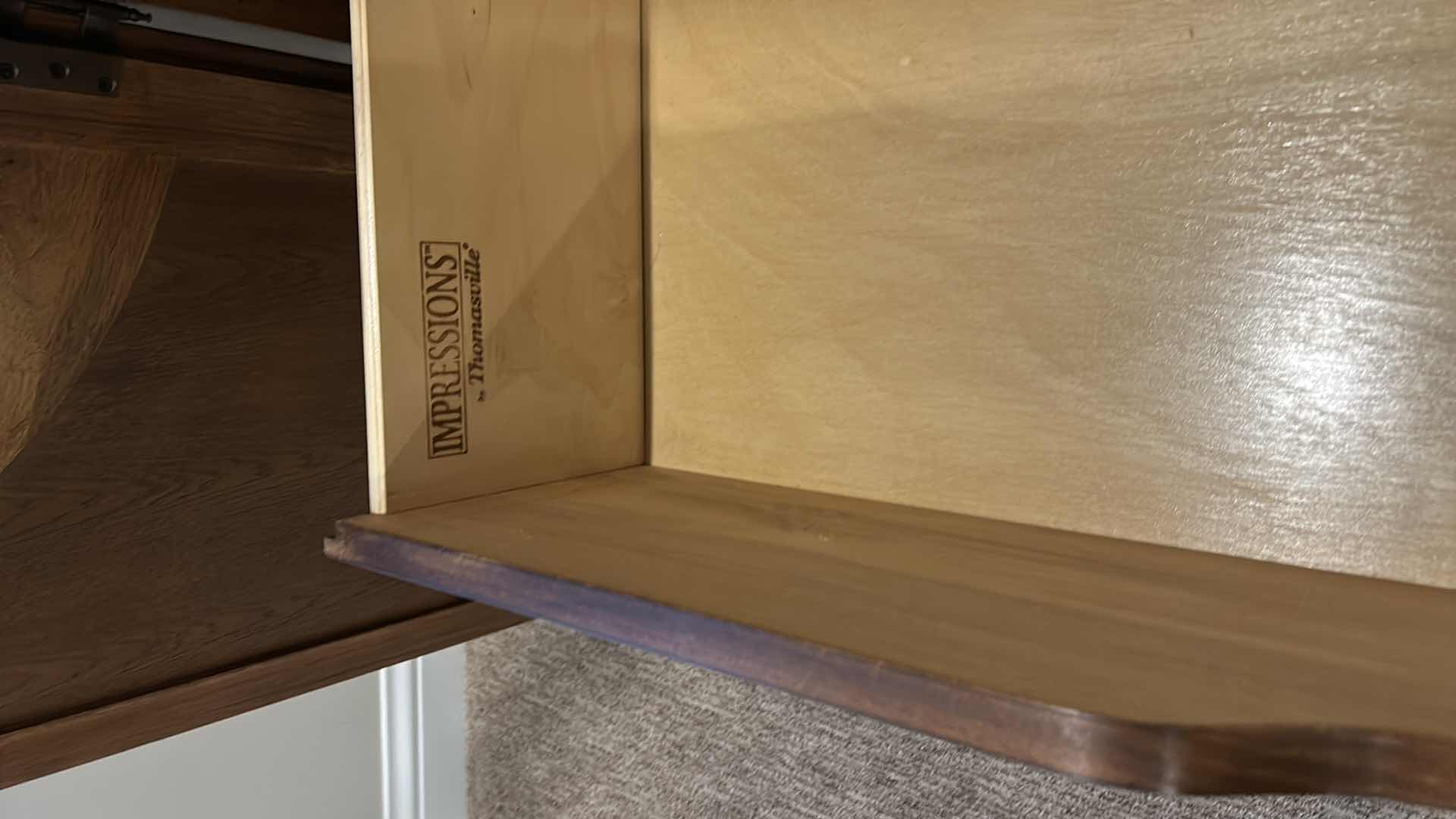 Photo 1 of IMPRESSIONS BY THOMASVILLE WOOD WARDROBE  WITH EXTRA SHELVES AND BACKING 52“ x 22 1/2“ x 80”