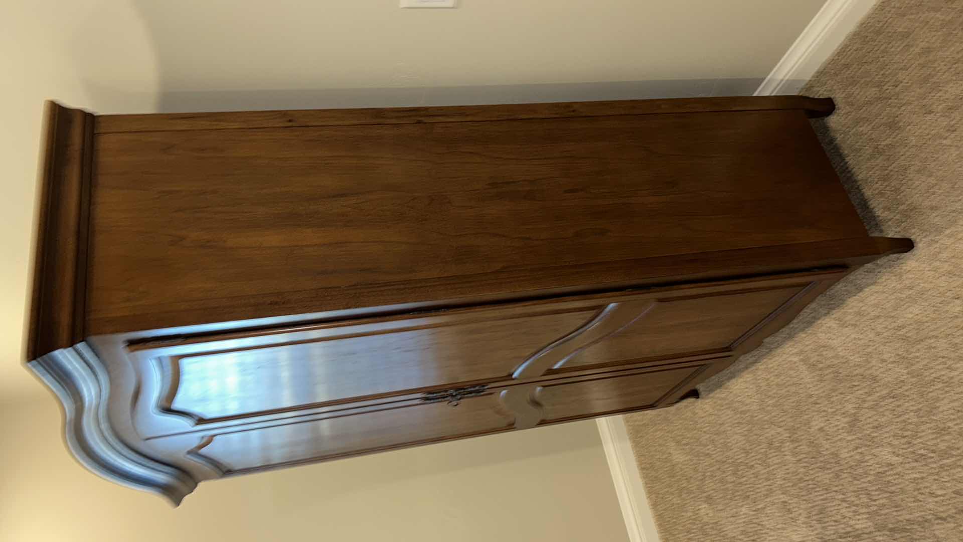 Photo 1 of IMPRESSIONS BY THOMASVILLE WOOD WARDROBE  WITH EXTRA SHELVES AND BACKING 52“ x 22 1/2“ x 80”