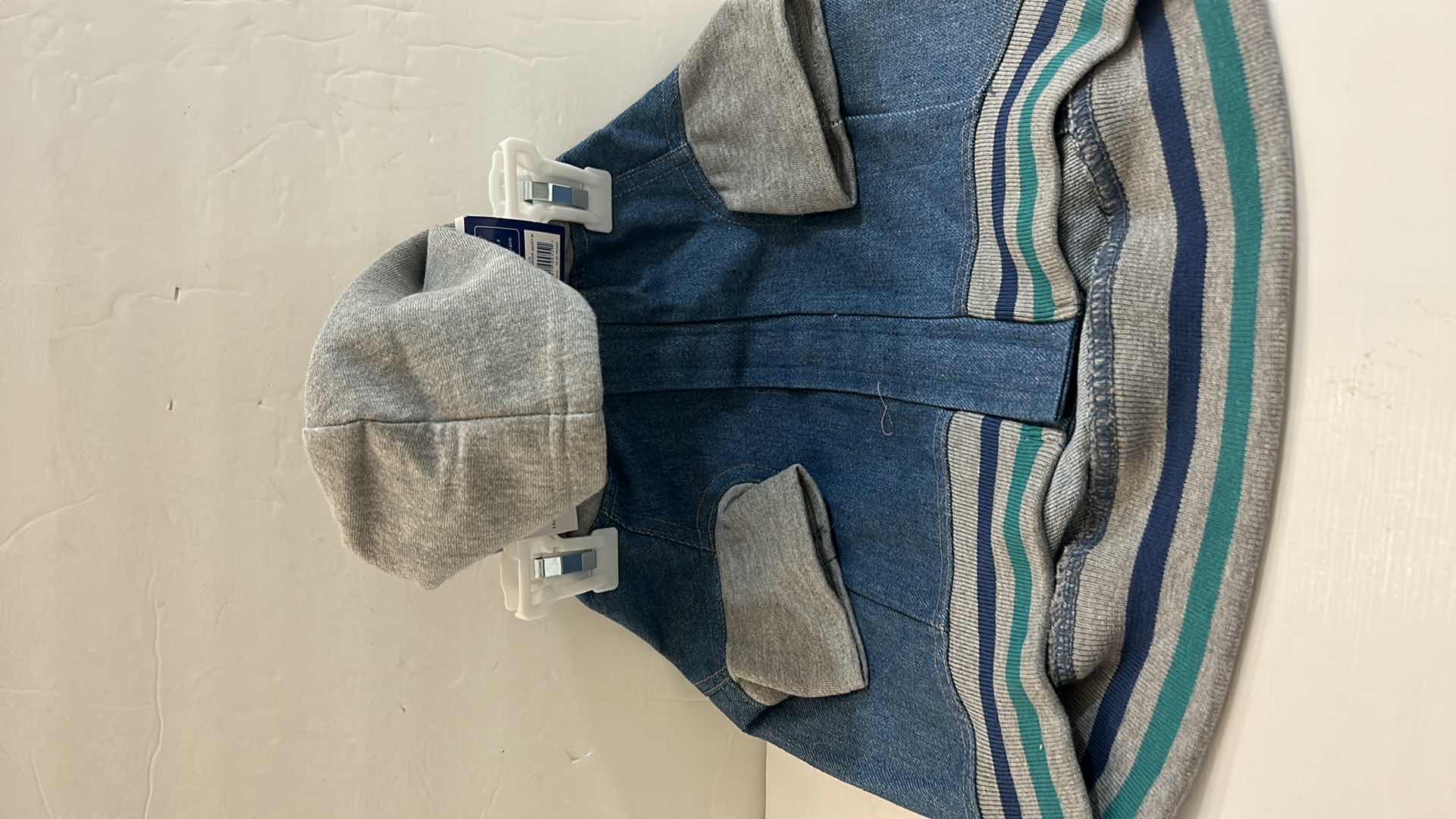 Photo 1 of NEW MEDIUM DOG ASSORTMENT - 2 TEES, 1 REFLECTIVE JACKET, 1 DENIM WITH HOODIE, 1 BANDANA AND 4 COLLARS