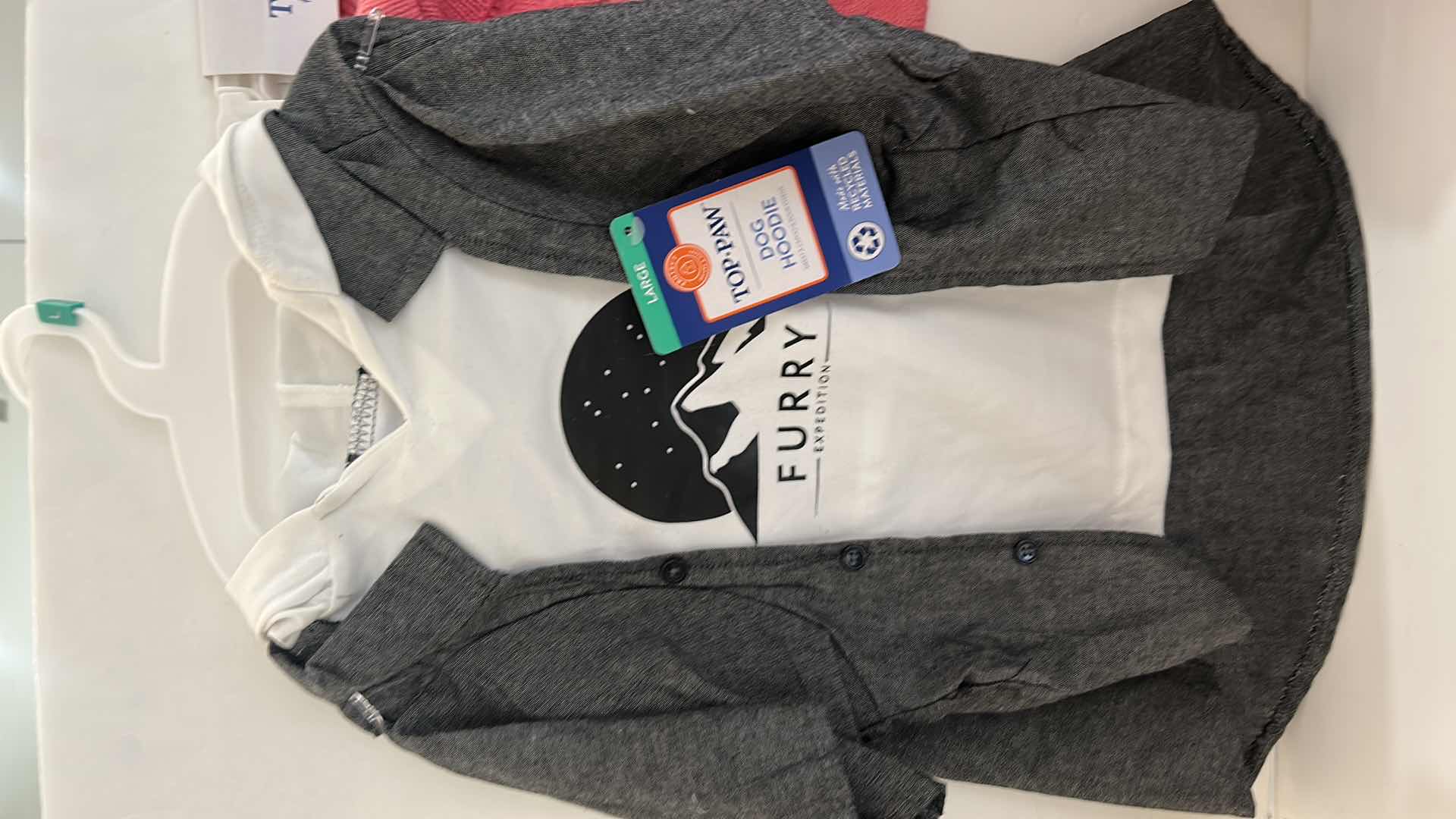 Photo 1 of NEW 6 PIECE DOG CLOTHING ASSORTMENT- SIZE LARGE $60