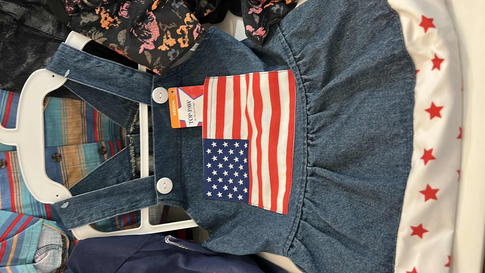 Photo 1 of NEW 9 PC DOG ASSORTMENT- 6 TOP PAW CLOTHING ITEMS, 1 WINTER SCARF, 2 COLLARS