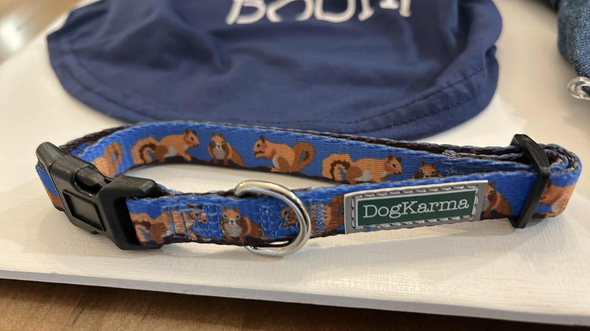 Photo 1 of NEW 9 PC DOG ASSORTMENT- 6 TOP PAW CLOTHING ITEMS, 1 WINTER SCARF, 2 COLLARS