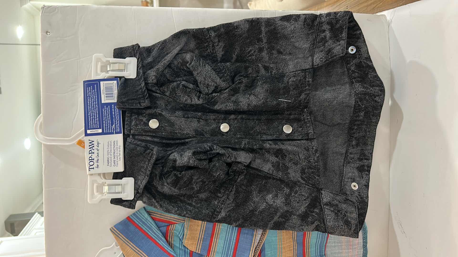 Photo 1 of NEW 9 PC DOG ASSORTMENT- 6 TOP PAW CLOTHING ITEMS, 1 WINTER SCARF, 2 COLLARS