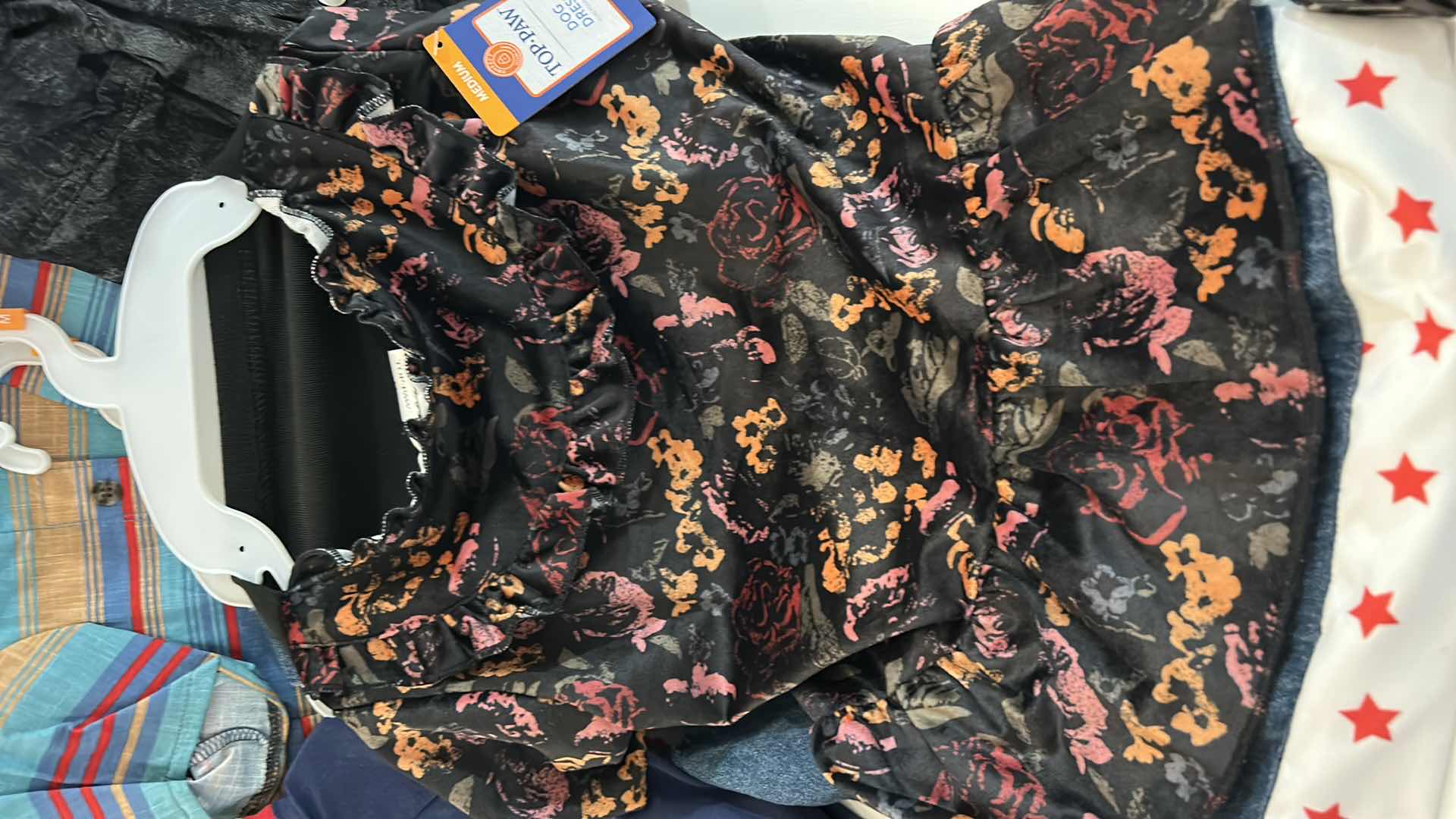 Photo 1 of NEW 9 PC DOG ASSORTMENT- 6 TOP PAW CLOTHING ITEMS, 1 WINTER SCARF, 2 COLLARS