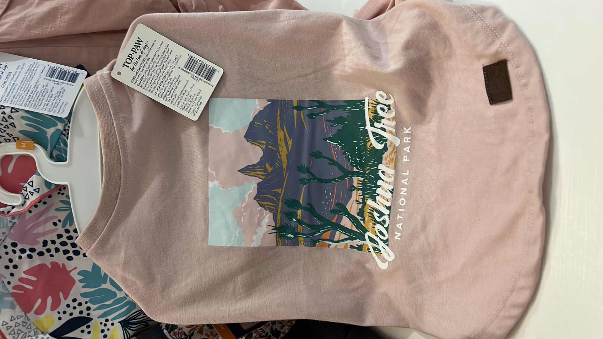 Photo 1 of NEW 8 PC DOG ASSORTMENT- 6 TOP PAW CLOTHING ITEMS, 2 COLLARS