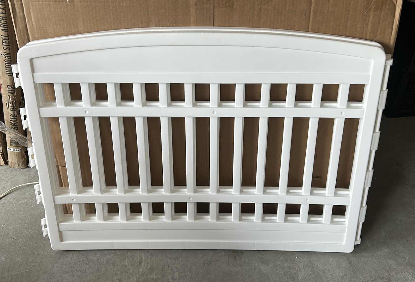 Photo 1 of NEW WHITE 2PC PLASTIC GATE  2 - 34” x 24”