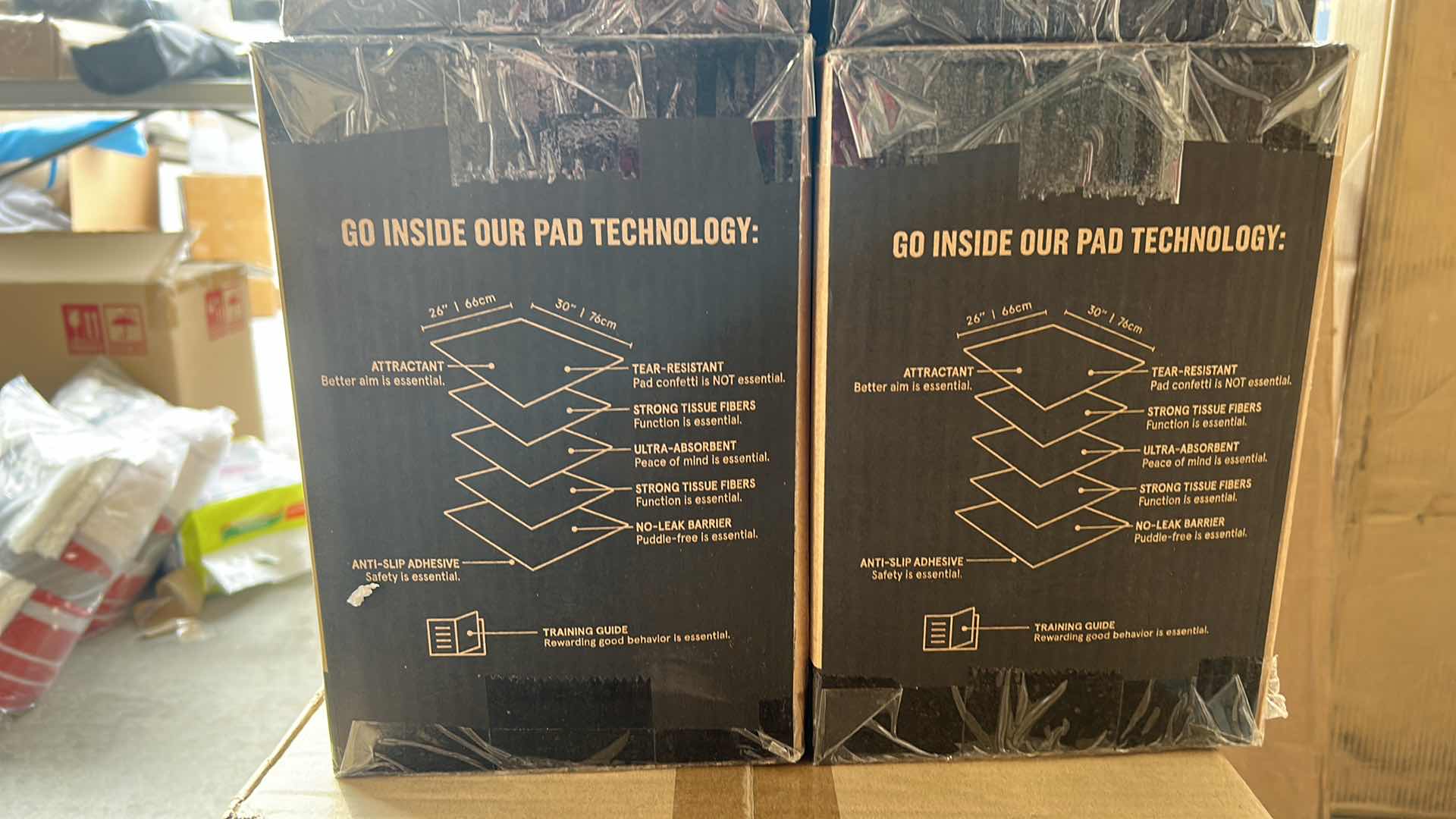 Photo 1 of NEW BARK ESSENTIALS PREMIUM TRAINING PADS (2 BOXES OF 70)