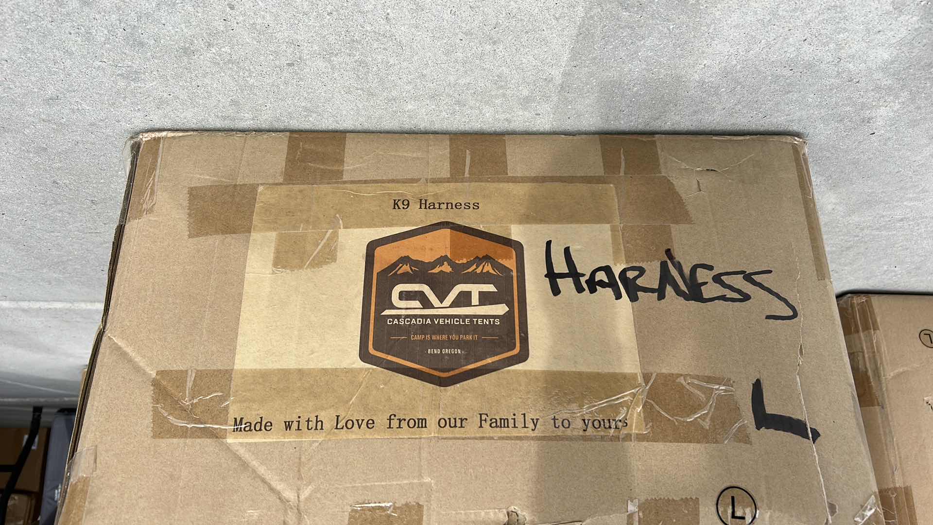 Photo 1 of LARGE BOX FULL OF NEW DOG HARNESSES AND SADDLEBAGS 