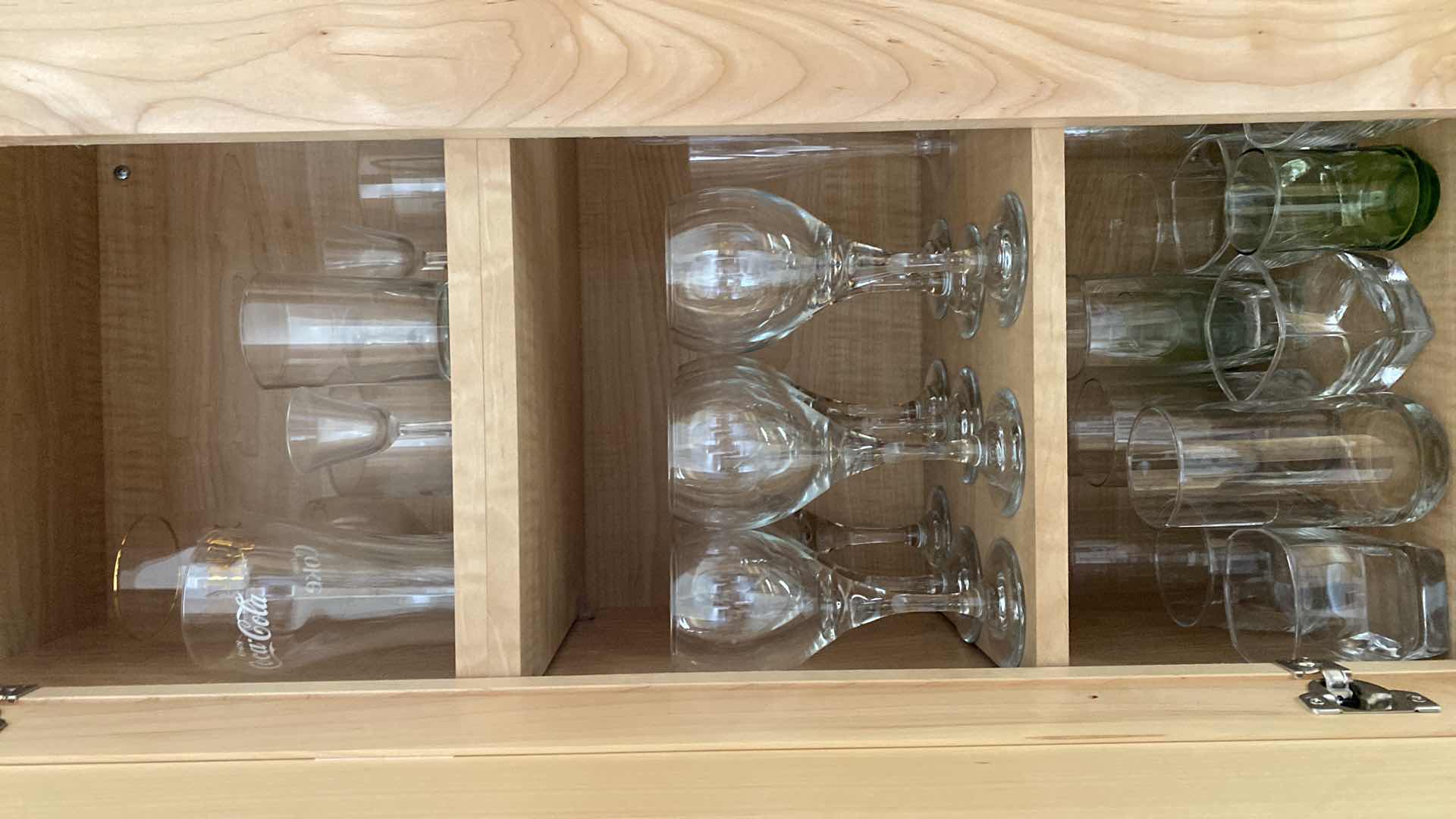 Photo 1 of CONTENTS OF KITCHEN CABINET BARWARE