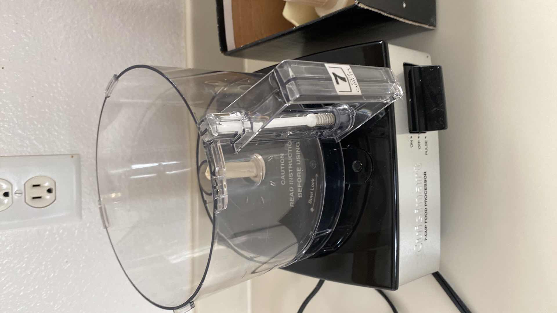 Photo 1 of CONTENTS OF CABINET CUISINART 7 CUP FOOD PROCESSOR