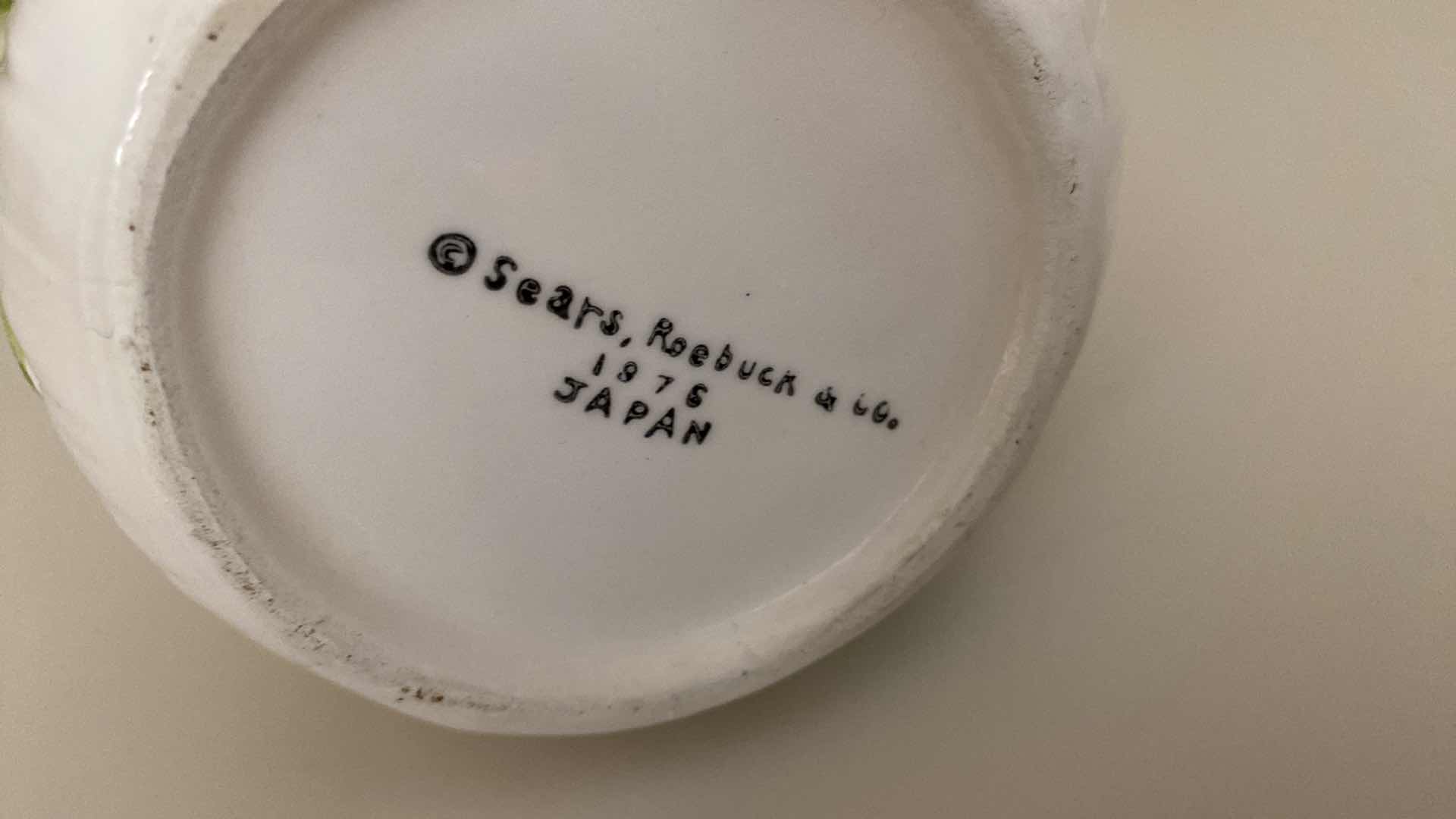 Photo 1 of VINTAGE 1996 CERAMIC MUSHROOM CANISTERS FROM SEARS MADE IN JAPAN