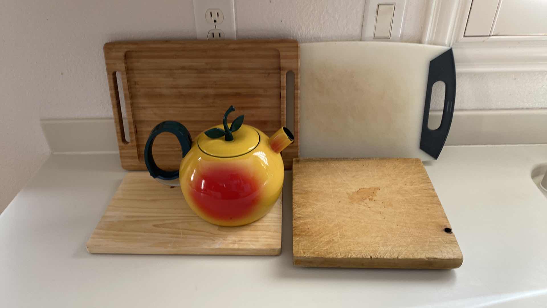 Photo 1 of CUTTING BOARDS & TEAPOT