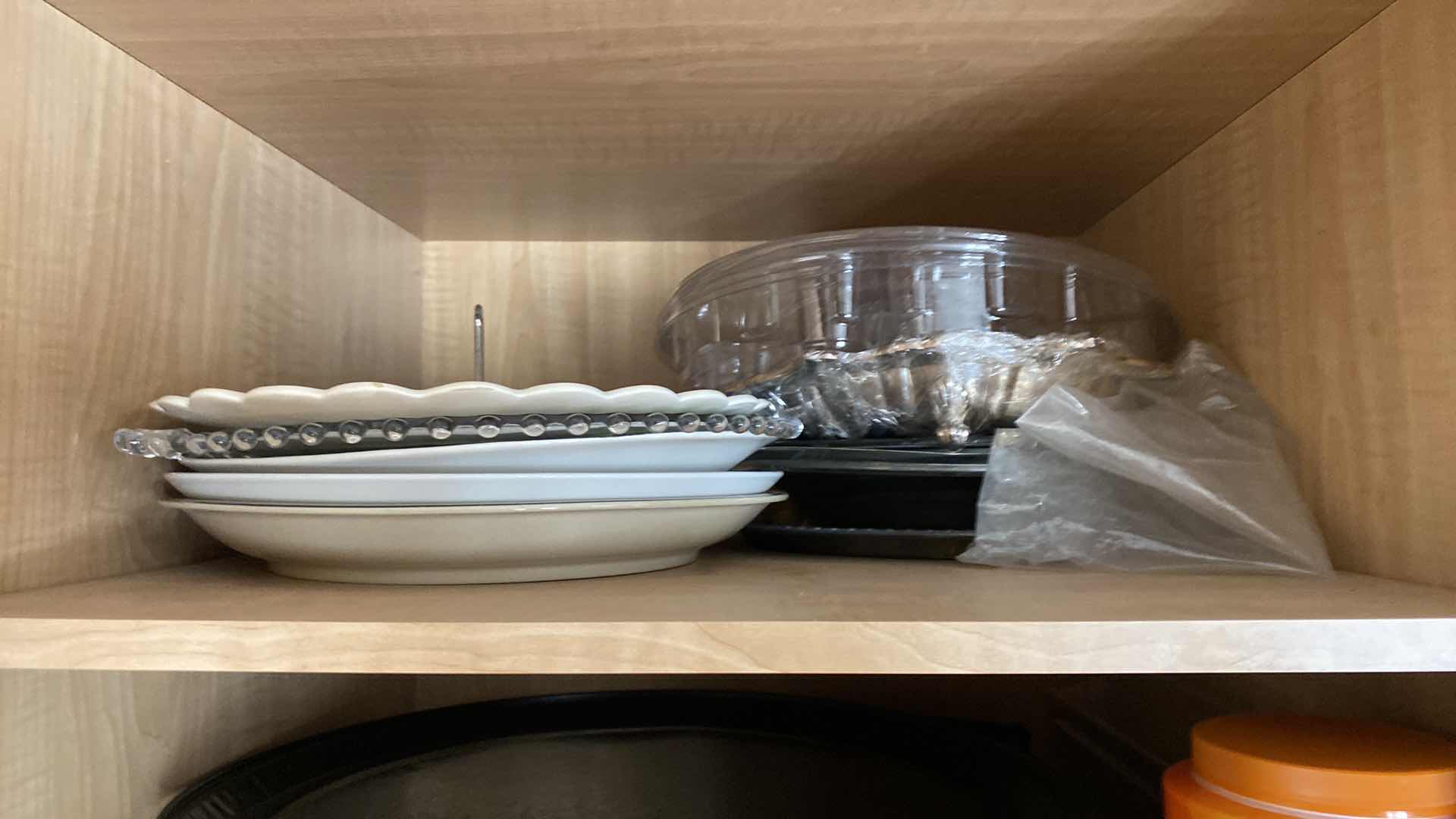 Photo 1 of CONTENTS OF CABINET PLATTERS AND MORE