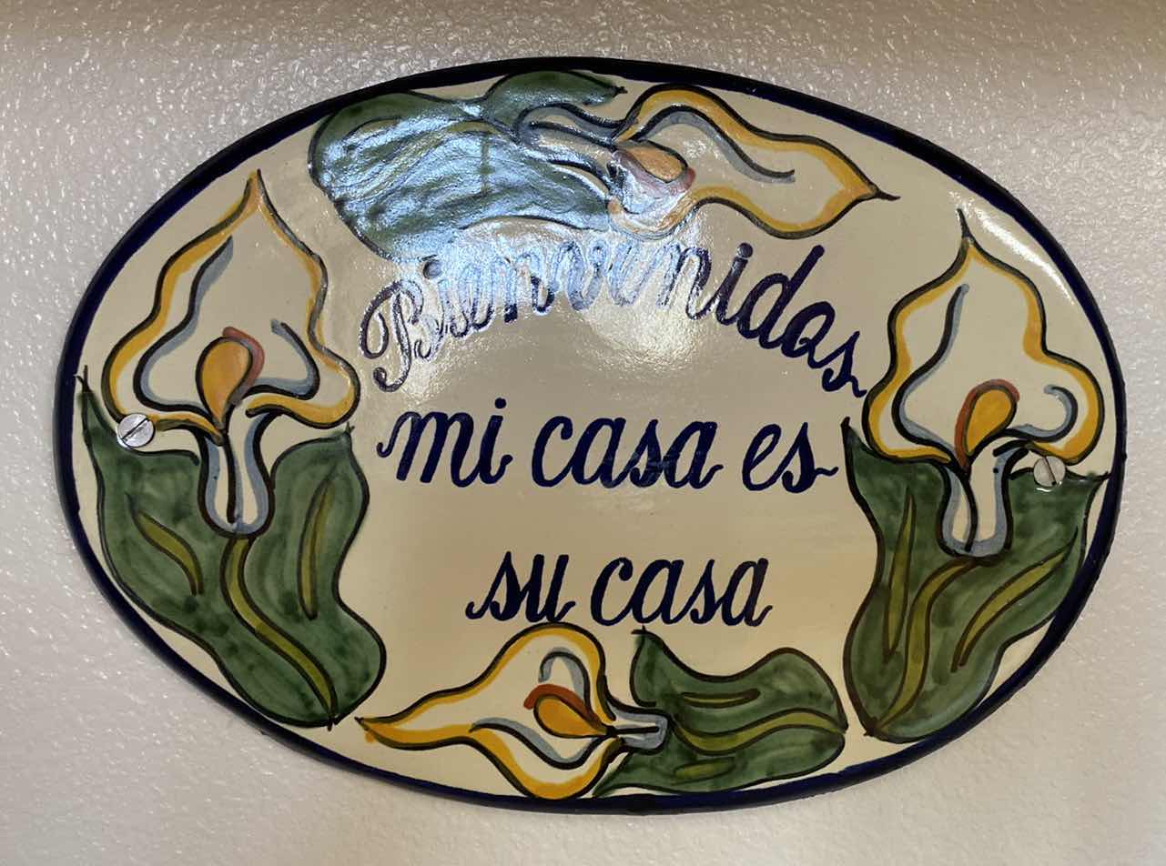 Photo 1 of CERAMIC BIENVENIDOS WALL DECOR  14” x 10”