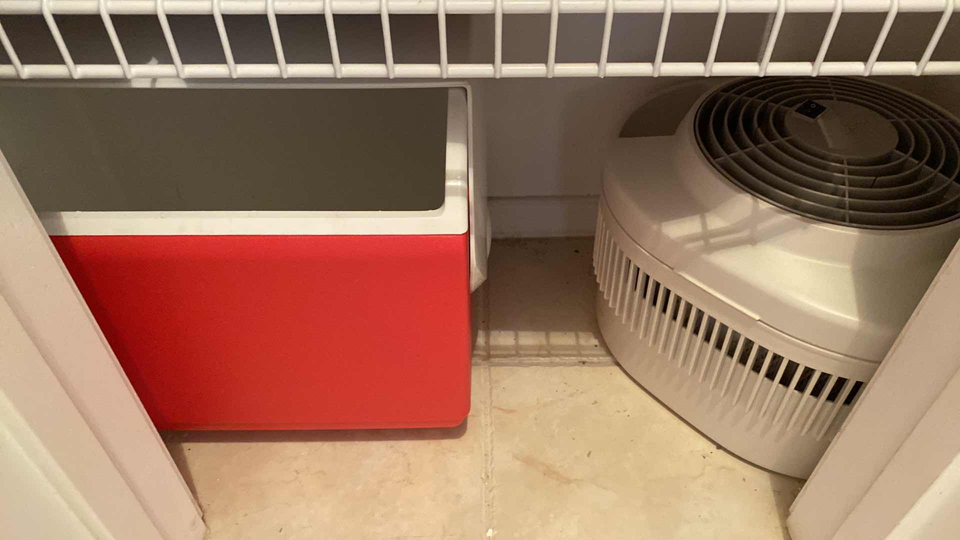 Photo 7 of HALL CLOSET ICE CHESTS CLEANING SUPPLIES NAPKINS AND MORE