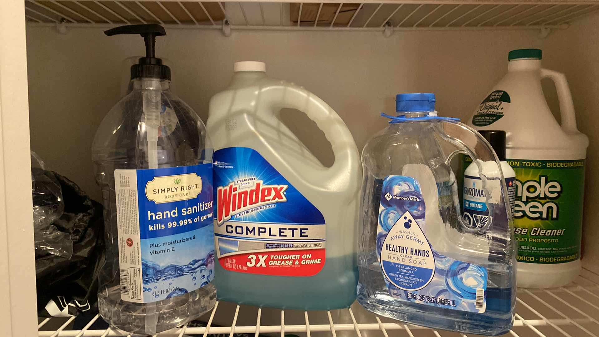 Photo 3 of HALL CLOSET ICE CHESTS CLEANING SUPPLIES NAPKINS AND MORE