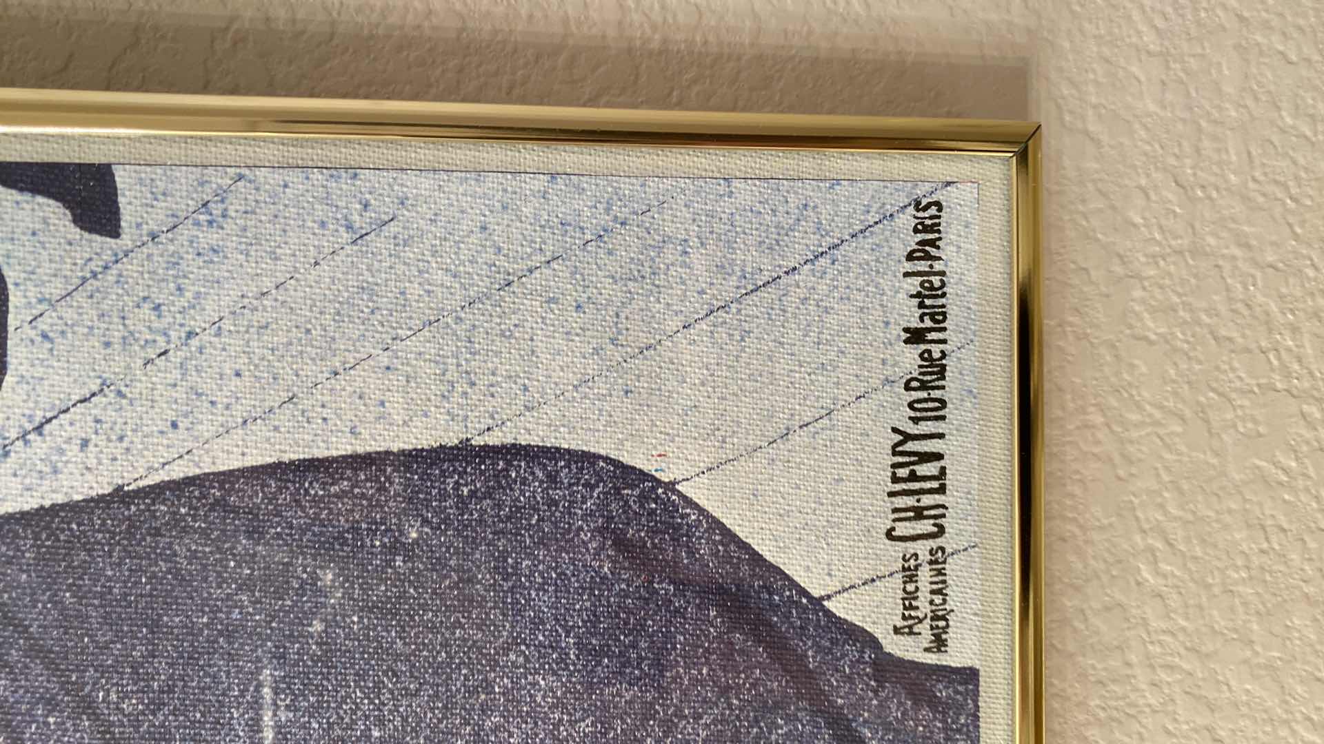 Photo 1 of PAIR OF FRAMED FRENCH CANVAS ARTWORK 18” x 24“