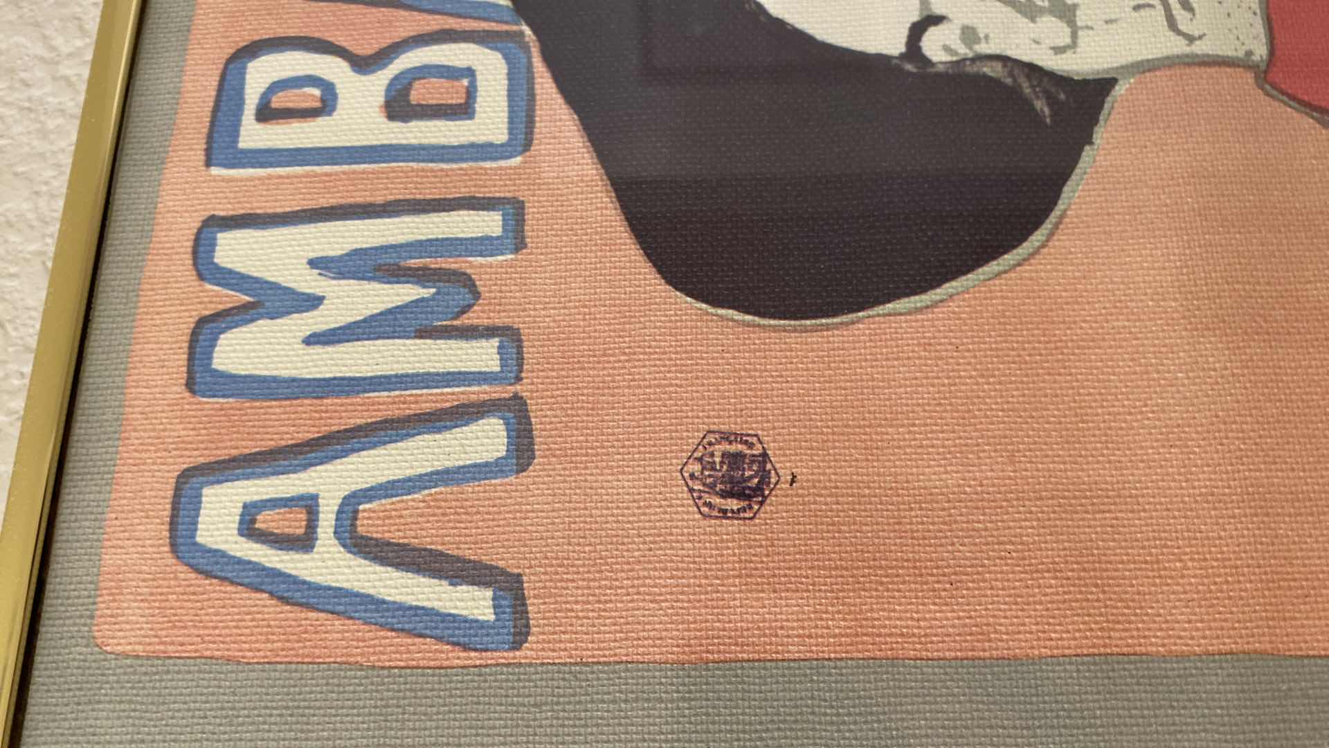 Photo 1 of PAIR OF FRAMED FRENCH CANVAS ARTWORK 18” x 24“