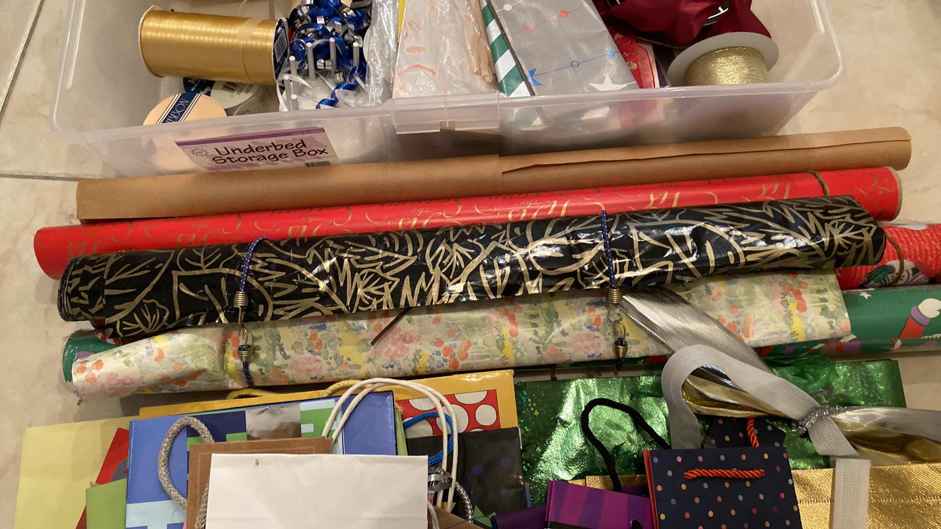 Photo 1 of GIFT WRAP BAGS RIBBON AND PARTY SUPPLIES