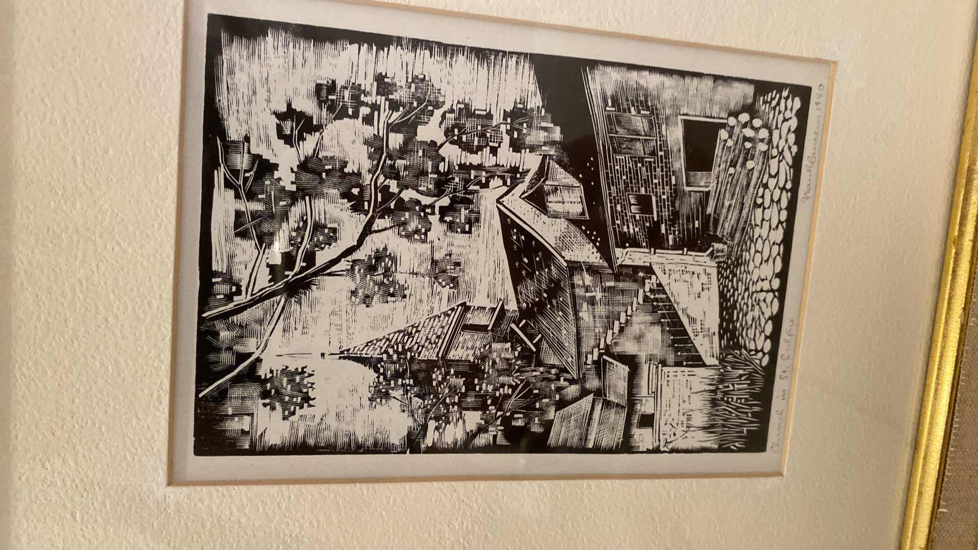 Photo 1 of 3 - FRAMED ARTWORK VARIOUS GENRES LARGEST 12 1/2” x 11 1/2”