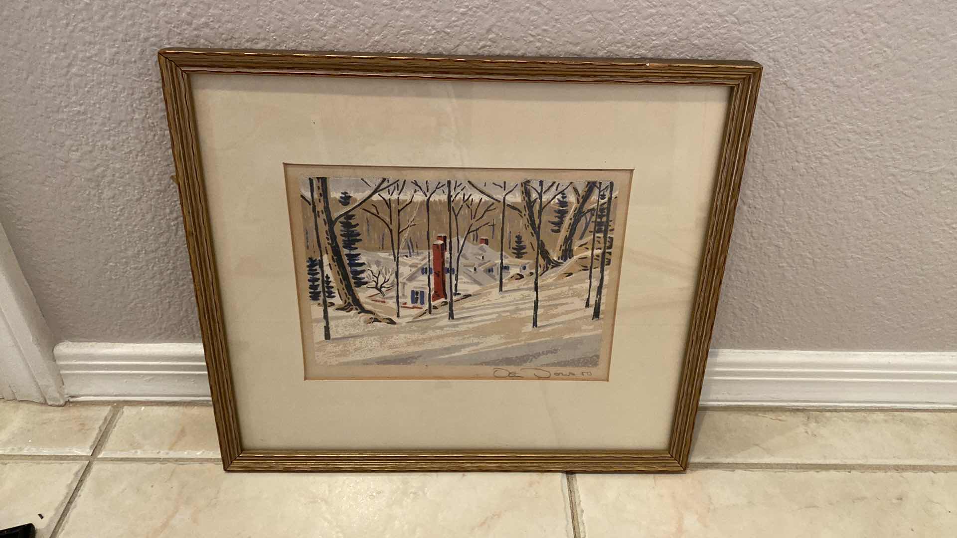 Photo 1 of 3 - FRAMED ARTWORK VARIOUS GENRES LARGEST 12 1/2” x 11 1/2”