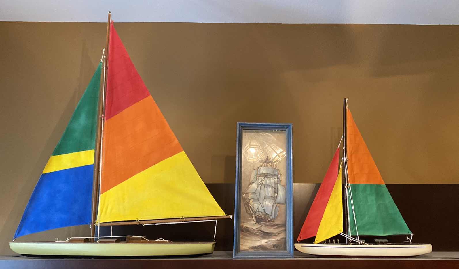 Photo 1 of SAIL BOAT DECOR LARGEST 25” x 30”