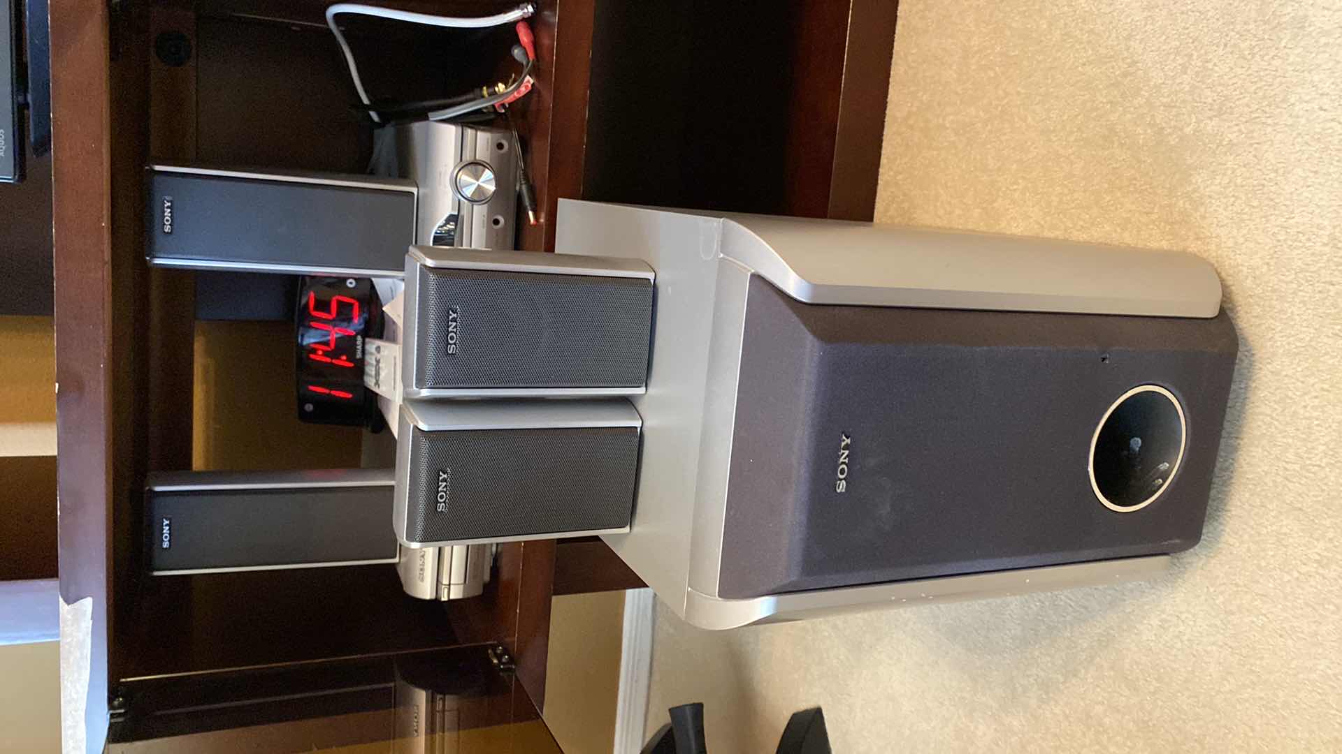 Photo 1 of SONY DVD HOME THEATRE SYSTEM WITH REMOTE- BUYER TO DISCONNECT AND CLOCK