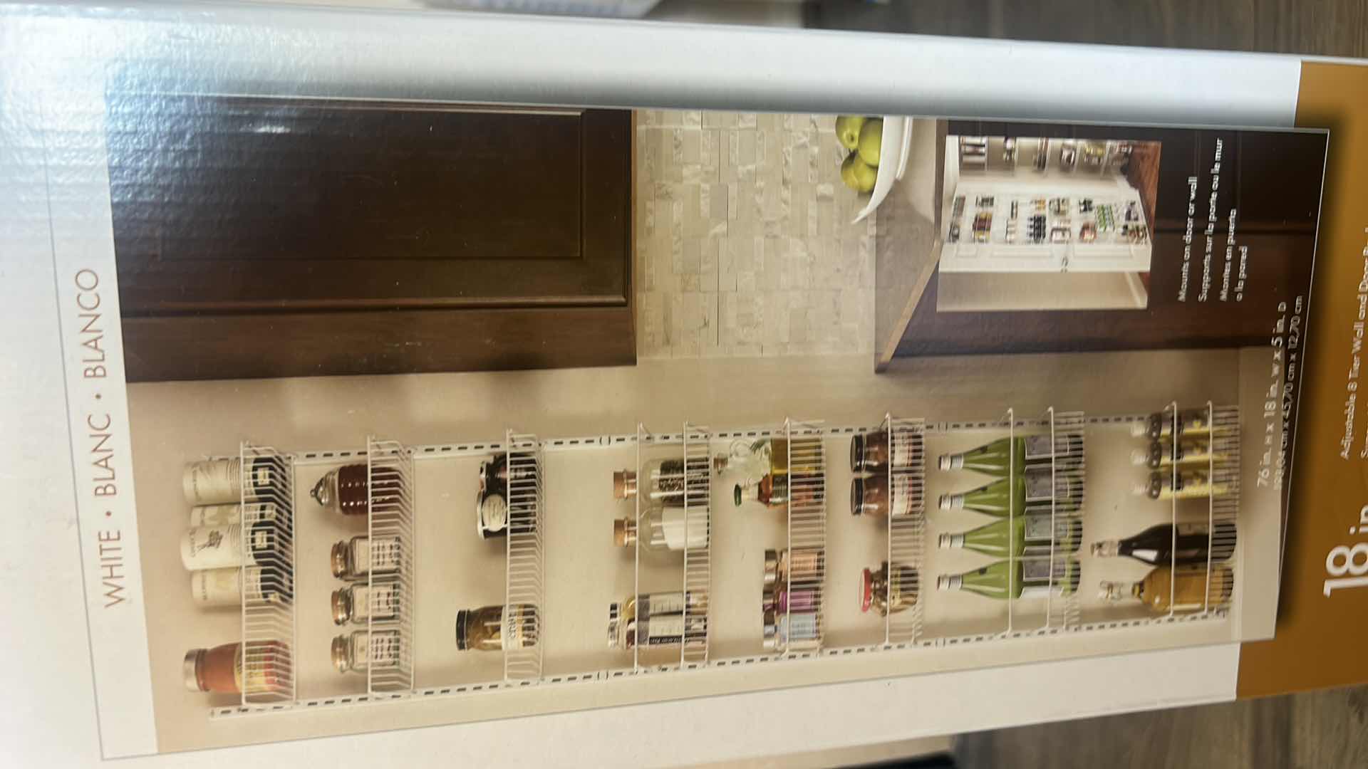 Photo 1 of NEW IN BOX CLOSETMAID WHITE 18” ADD 8 TIER WALL AND DOOR SHELF
