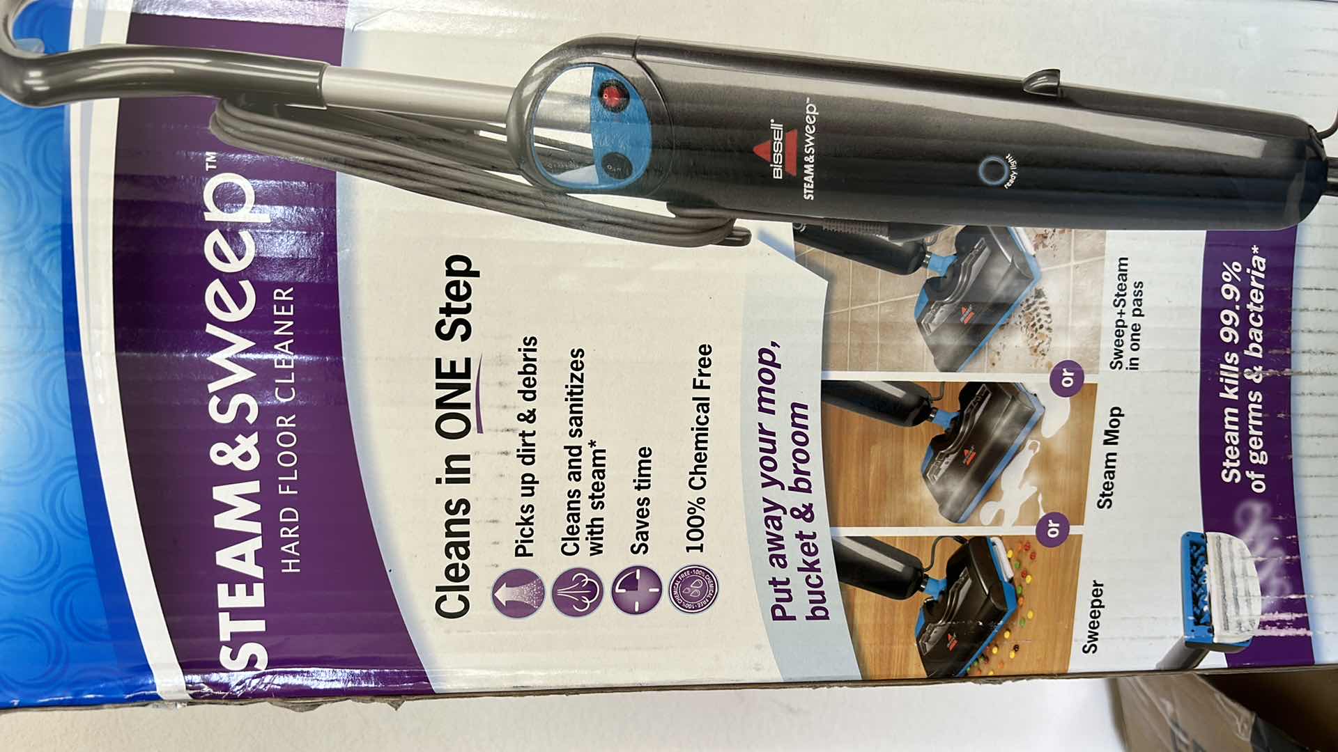 Photo 1 of NEW IN BOX BISSELL STEAM AND SWEEP HARD FLOOR CLEANER
