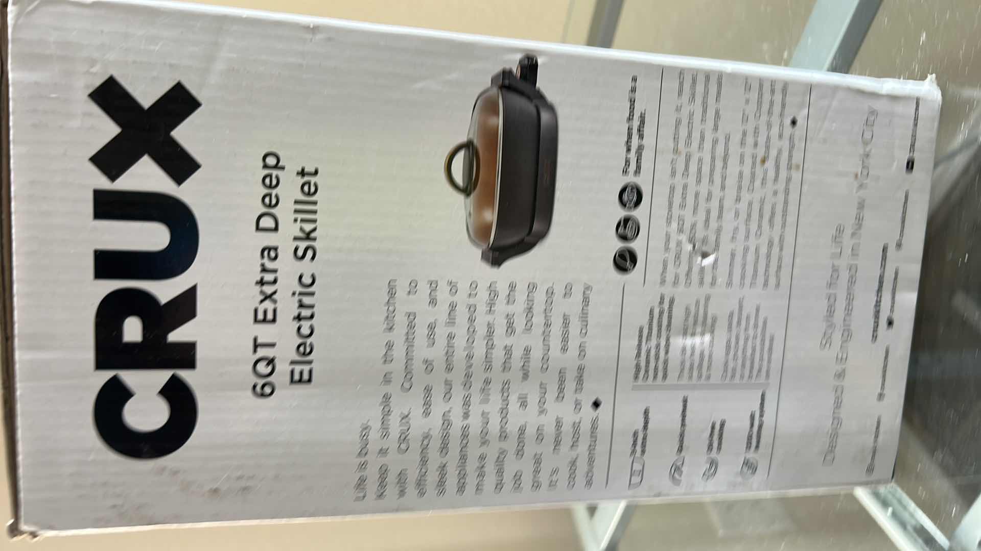 View 4 of NEW IN HOC CRUX 6 QT EXTRA DEEP ELECTRIC SKILLET
